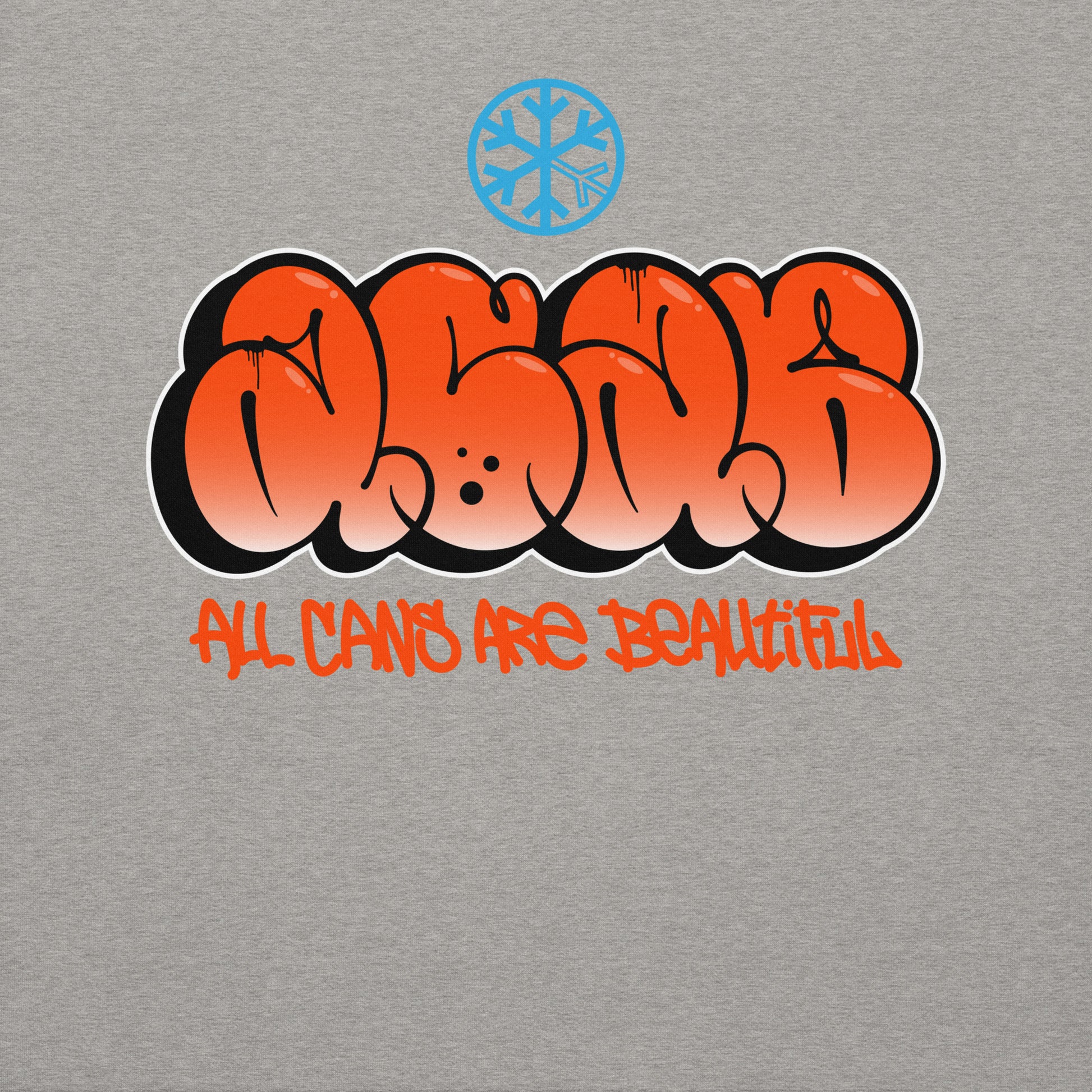 Gray-ACAB Graffiti Throw-up Sweatshirt from B.Different Clothing, graphic, graffiti-inspired streetwear