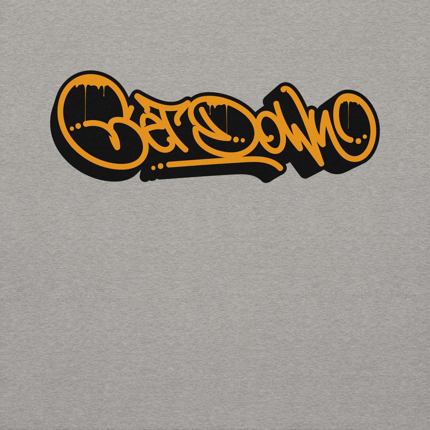 Gray-Get Down Graffiti Tag Sweatshirt from B.Different Clothing, graphic, graffiti-inspired streetwear