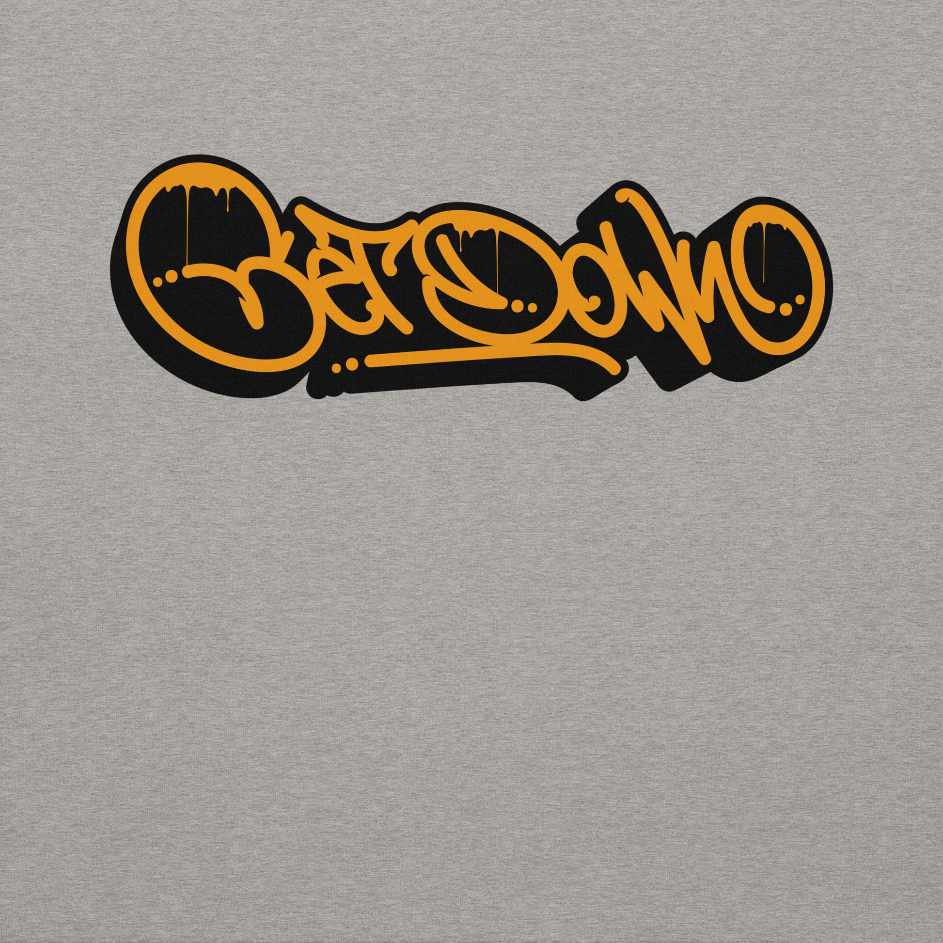 Gray-Get Down Graffiti Tag Sweatshirt from B.Different Clothing, graphic, graffiti-inspired streetwear