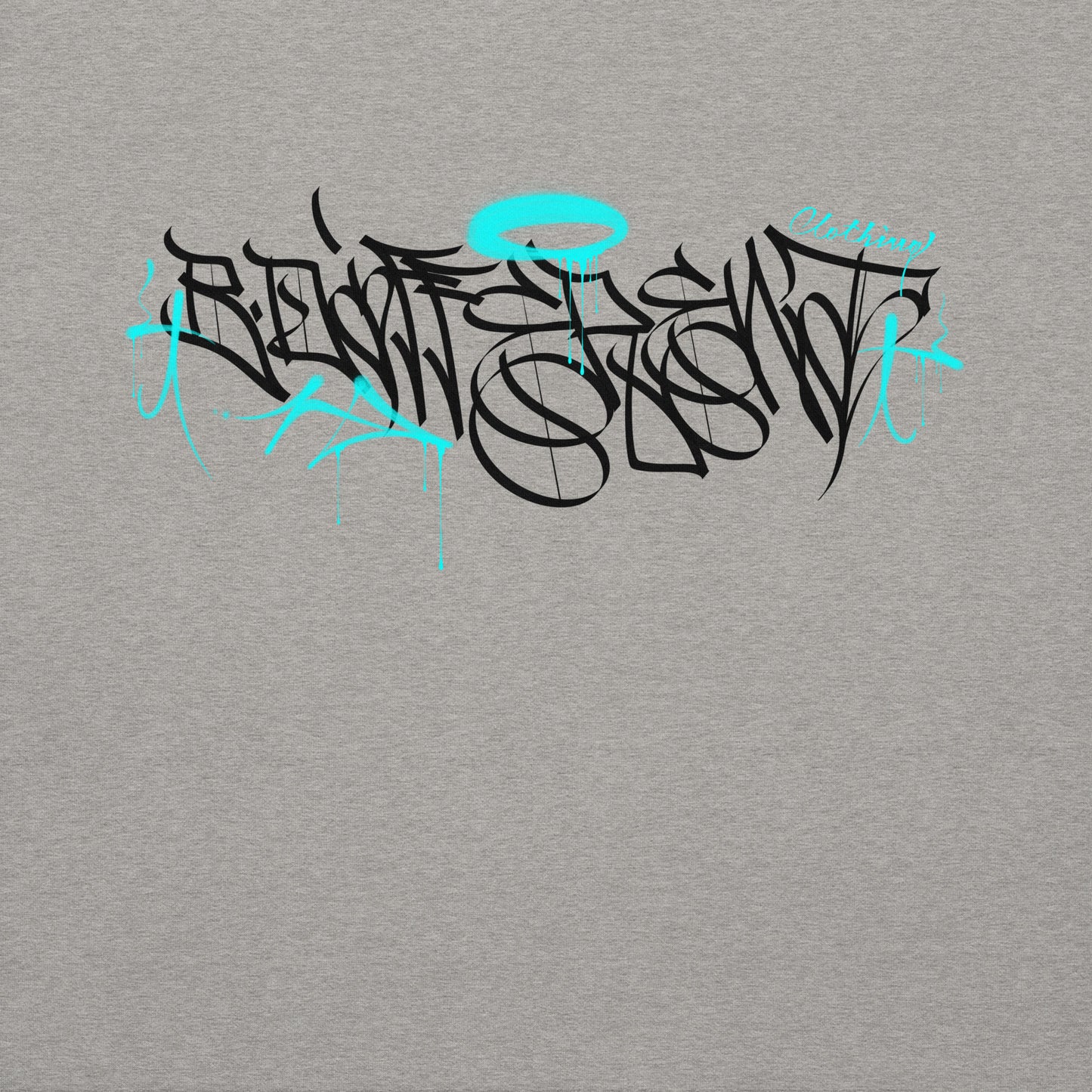 Gray-Caos One Collab Graffiti Sweatshirt from B.Different Clothing, graphic, graffiti-inspired streetwear