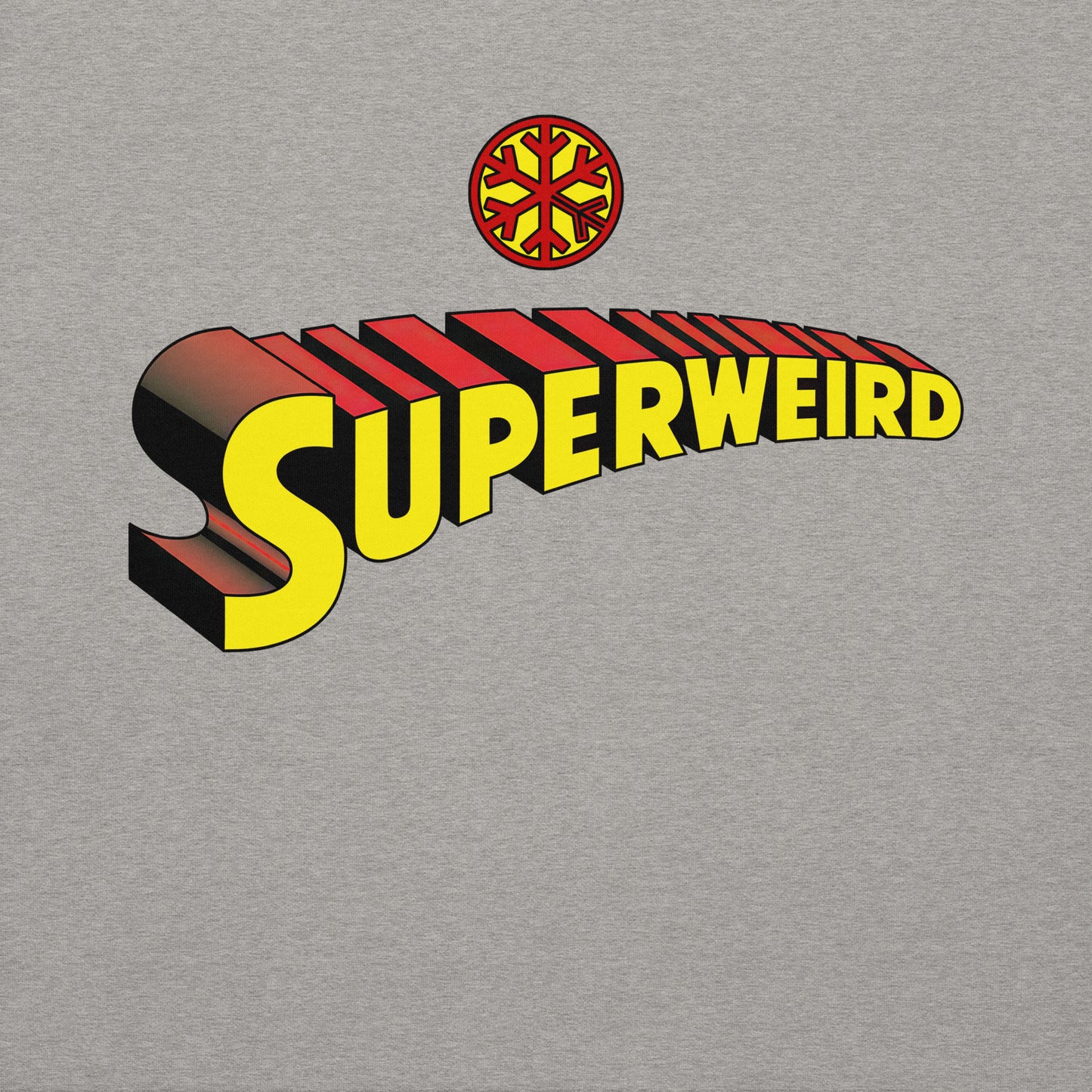 Gray-Superweird Sweatshirt from B.Different Clothing, graphic, graffiti-inspired streetwear