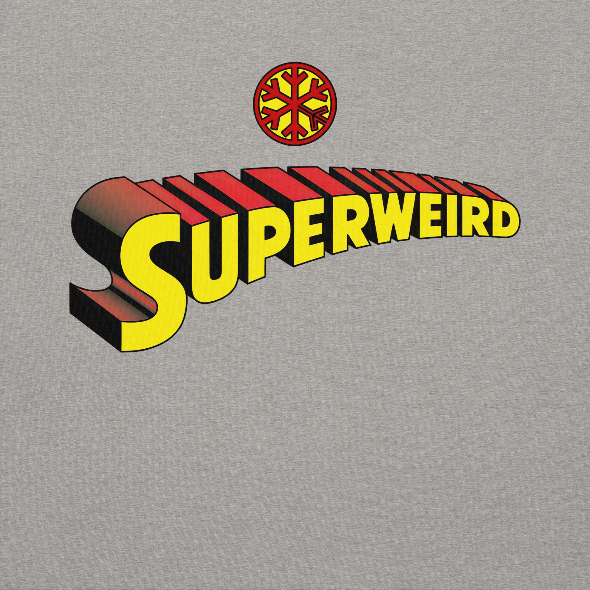 Gray-Superweird Sweatshirt from B.Different Clothing, graphic, graffiti-inspired streetwear