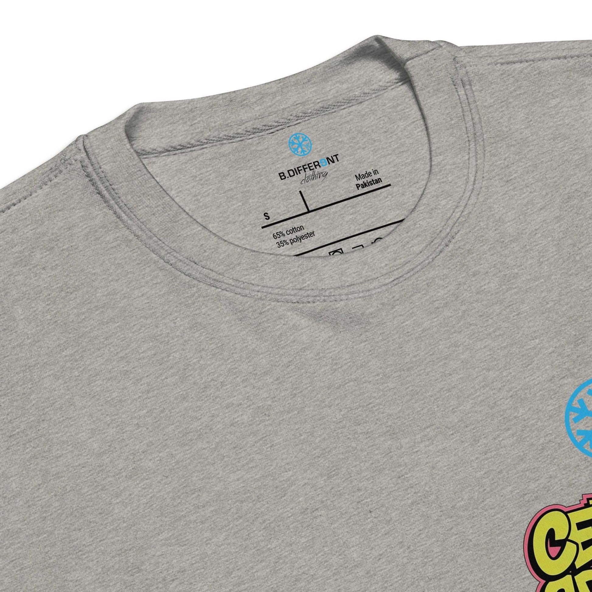 collar of Cereal Sprayer Graffiti sweatshirt gray B.Different Clothing graffiti street art inspired streetwear brand