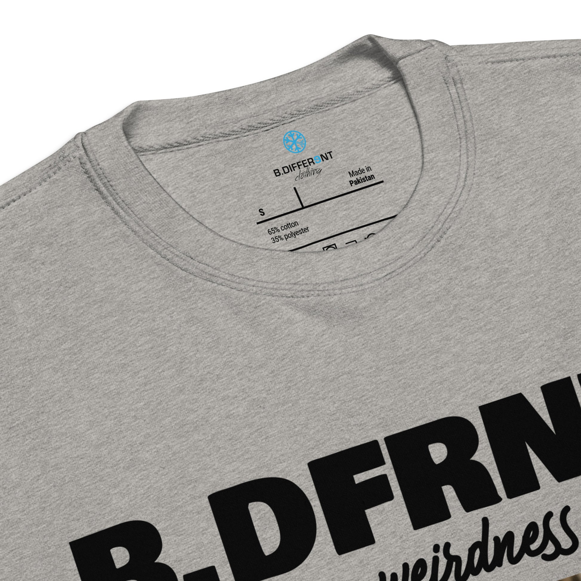 Gray-Black Sheep Sweatshirt from B.Different Clothing, collar, graffiti-inspired streetwear