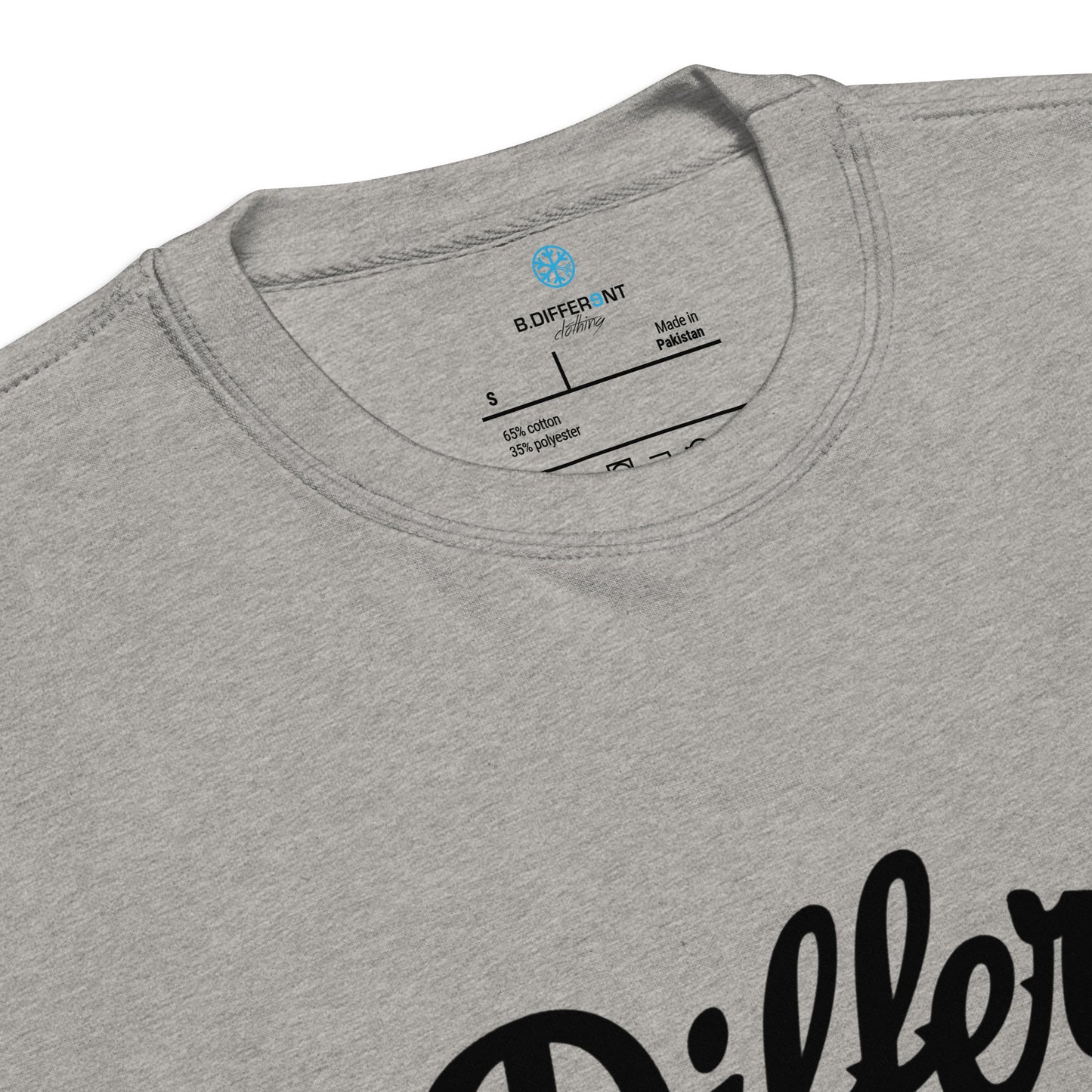 Gray-The League Sweatshirt from B.Different Clothing, collar, graffiti-inspired streetwear