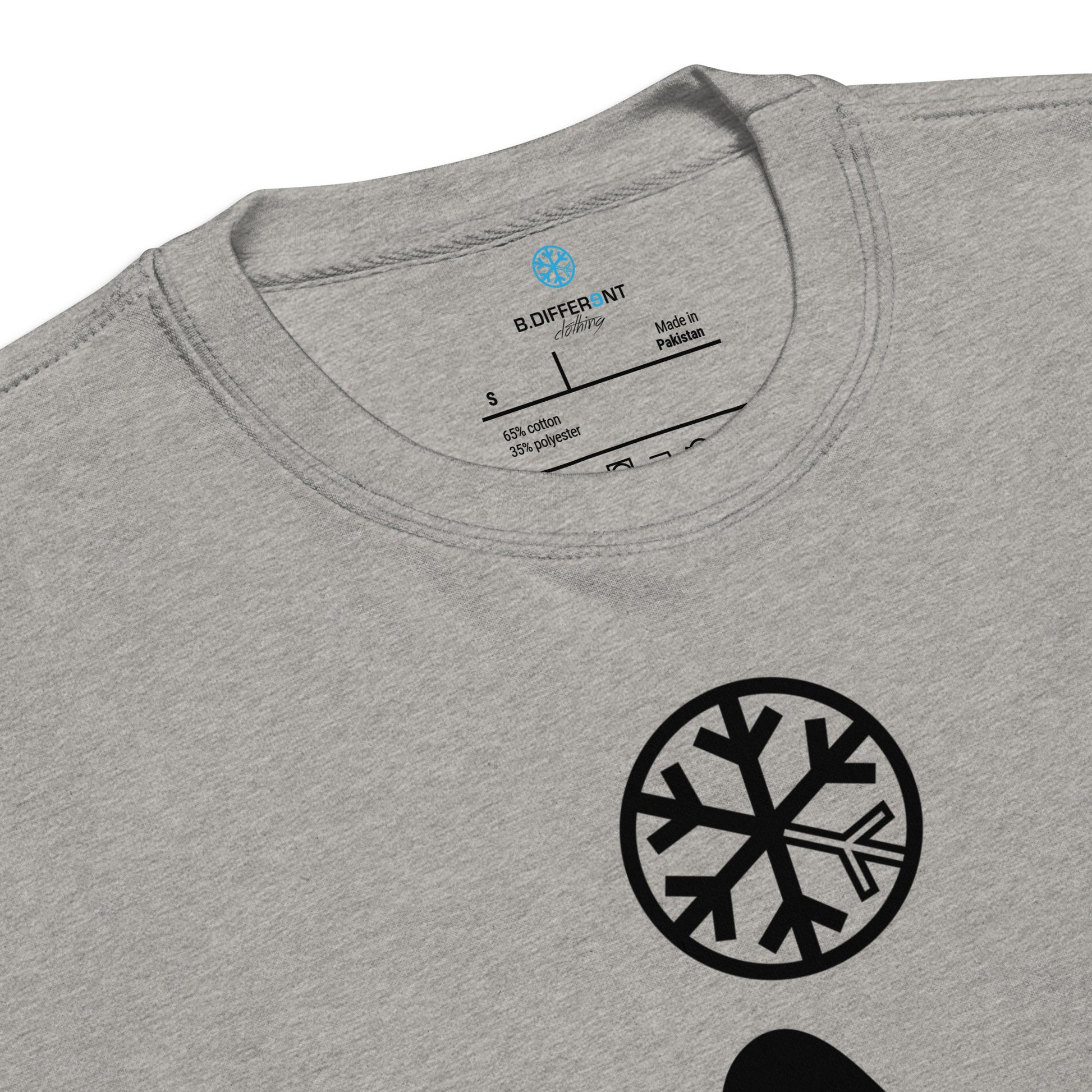 Gray-Antisocial Graffiti Tag Sweatshirt from B.Different Clothing, collar, graffiti-inspired streetwear