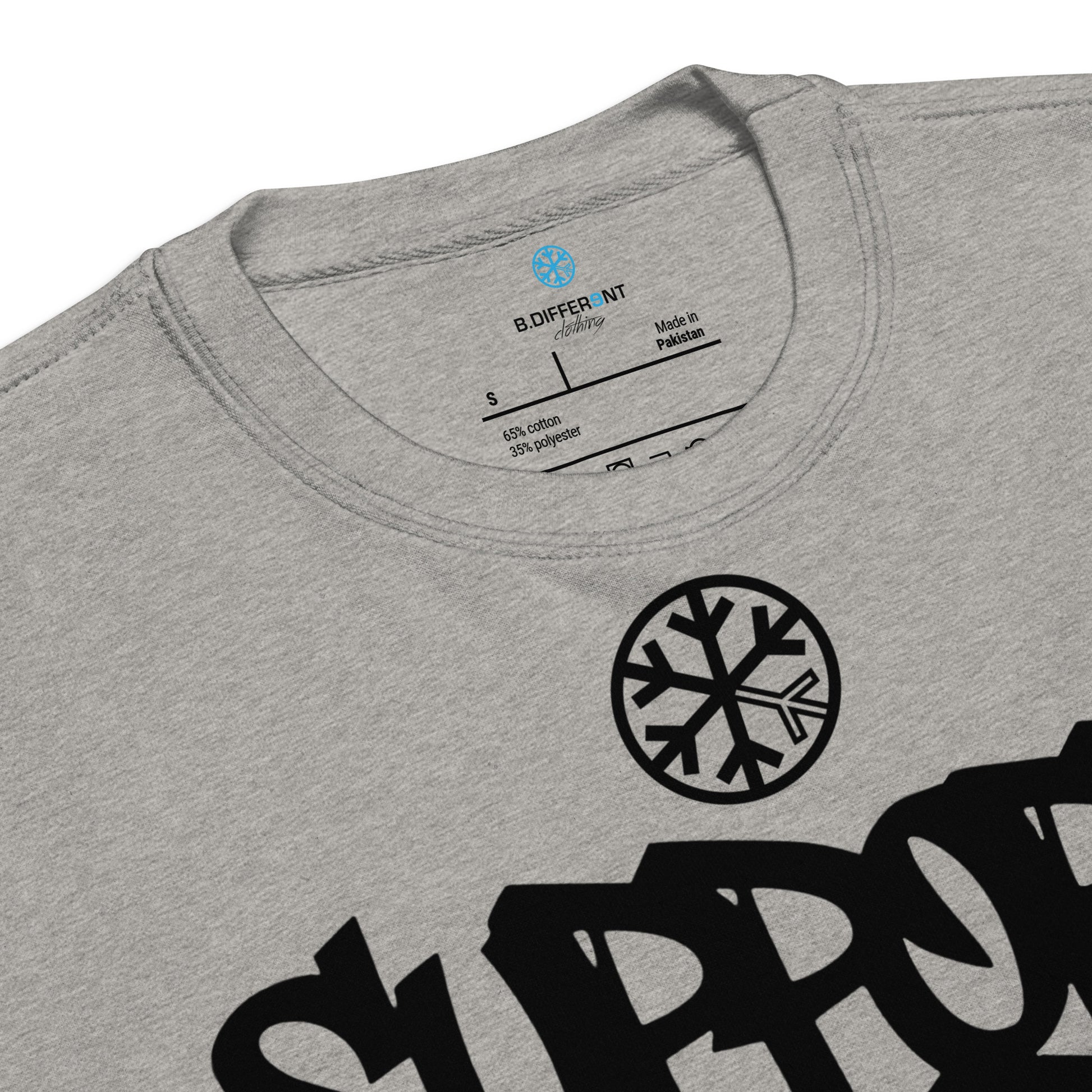 Gray-Support Your Local Graffiti Artists Sweatshirt from B.Different Clothing, collar, graffiti-inspired streetwear