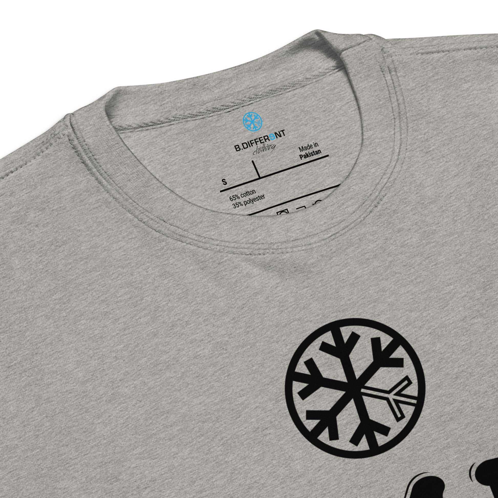 Gray-Stay Fly Graffiti Tag Sweatshirt from B.Different Clothing, collar, graffiti-inspired streetwear