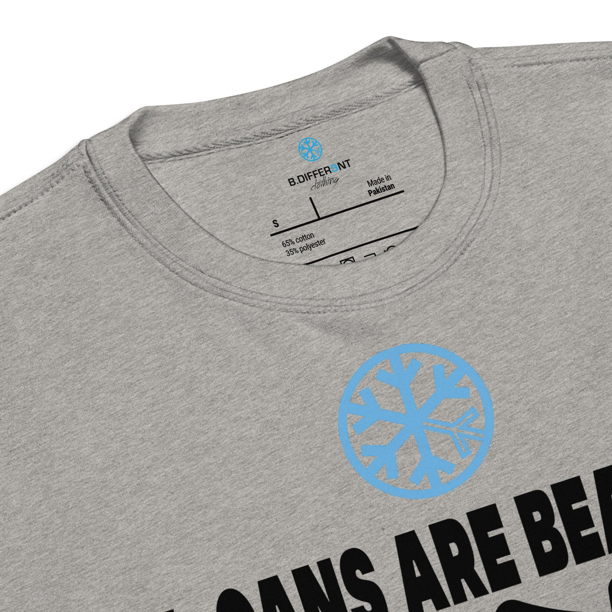 Gray-Acab Graffiti Tag Sweatshirt from B.Different Clothing, collar, graffiti-inspired streetwear