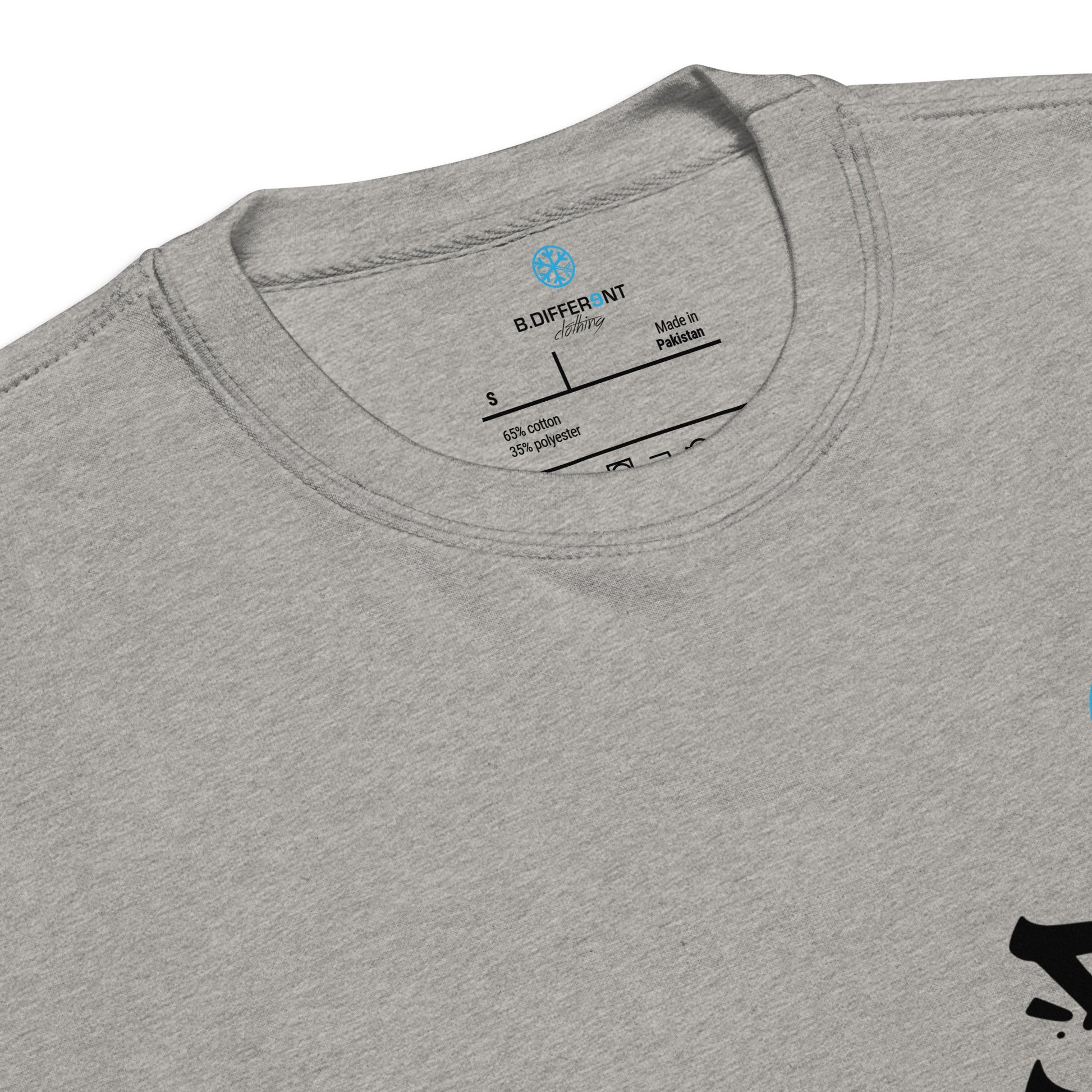 Gray-Paint Dealer Graffiti Character Sweatshirt from B.Different Clothing, collar, graffiti-inspired streetwear