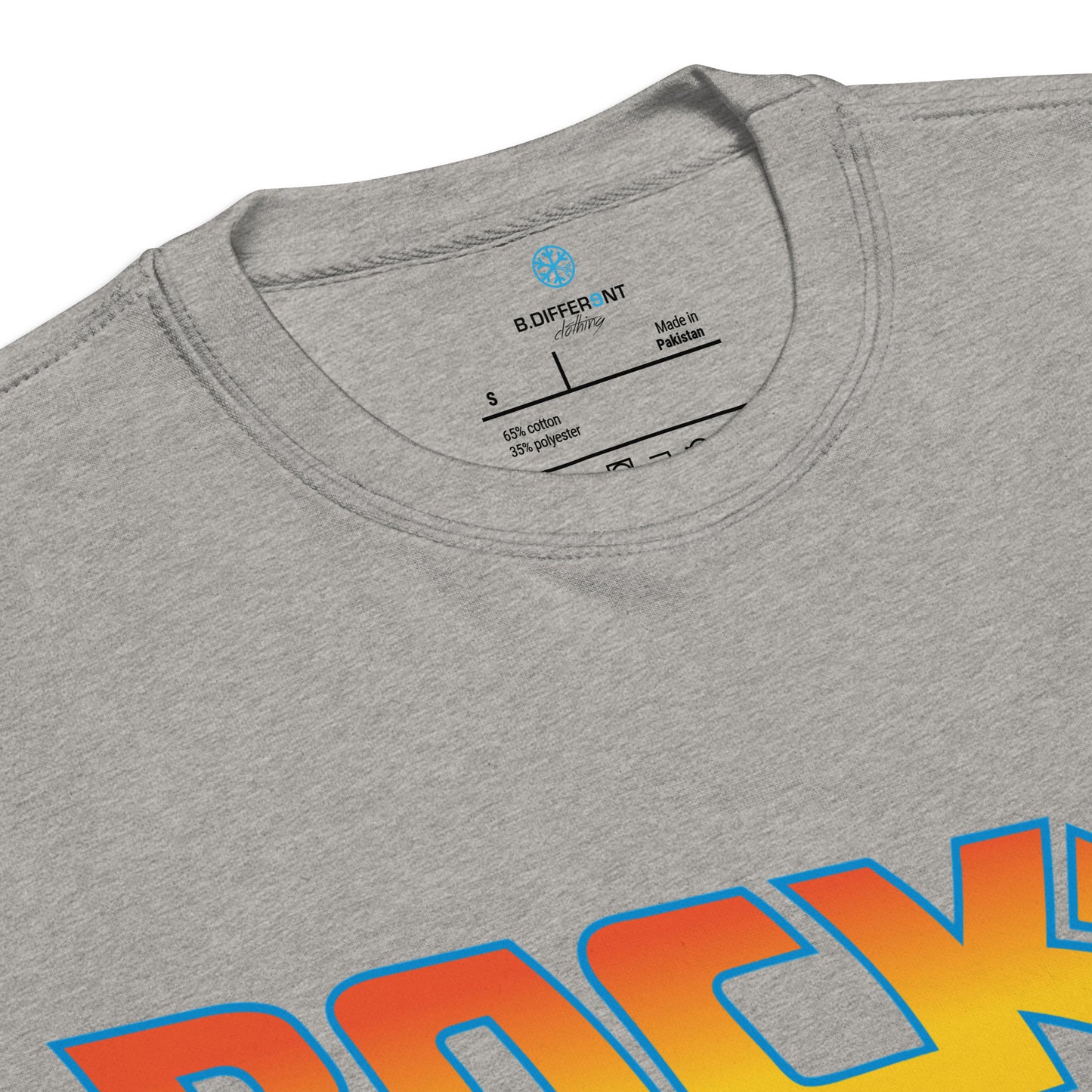 Gray-Back to the Graff Sweatshirt from B.Different Clothing, collar, graffiti-inspired streetwear