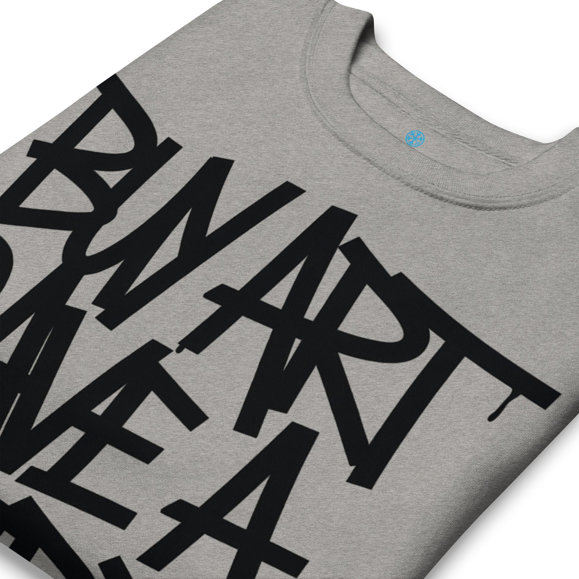 Gray-Buy Art Save a Weird Person Graffiti Sweatshirt from B.Different Clothing, detail, graffiti-inspired streetwear