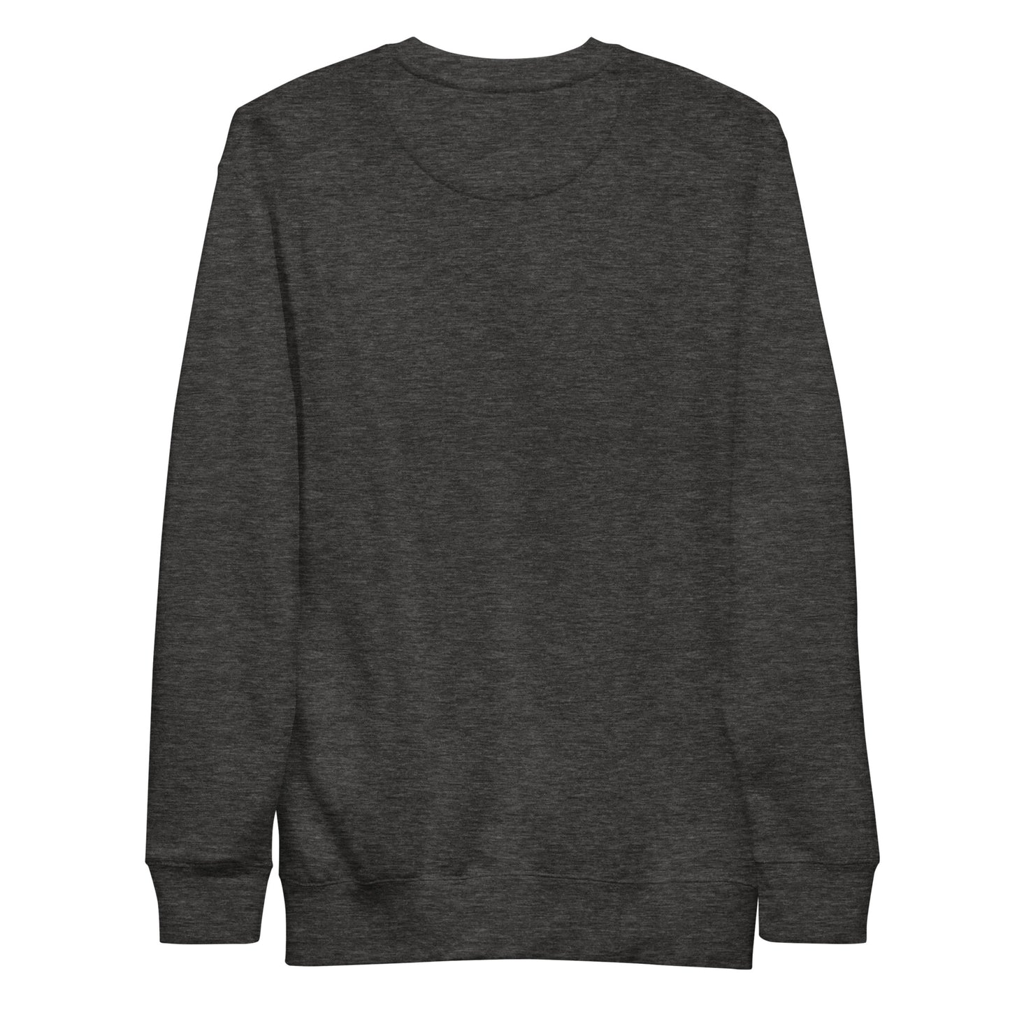 Charcoal Heather-Super Weird Bros Sweatshirt from B.Different Clothing, back view, graffiti-inspired streetwear