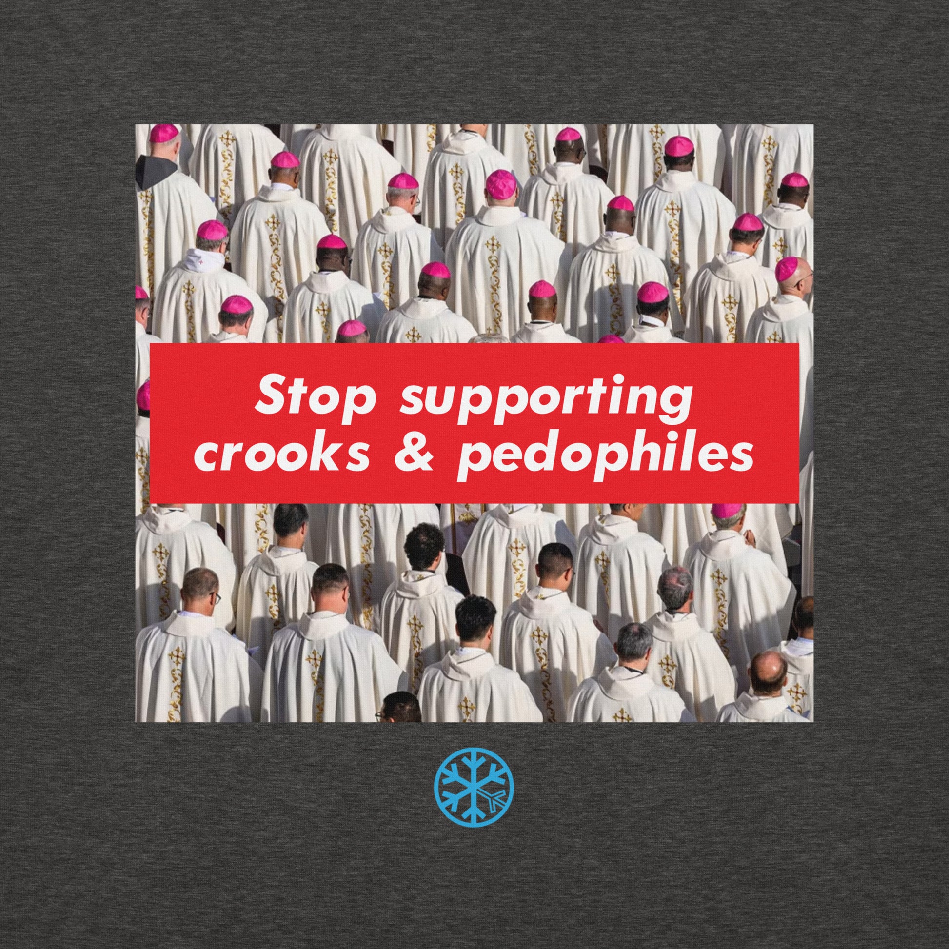 Darkgray-Vatican Crooks Sweatshirt from B.Different Clothing, graphic, graffiti-inspired streetwear