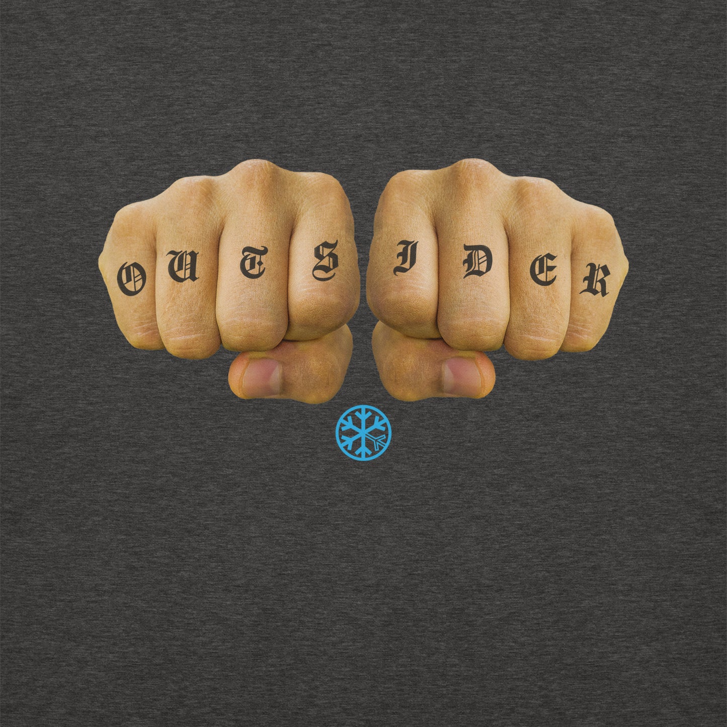 Darkgray-Outsider Tattoo Sweatshirt from B.Different Clothing, graphic, graffiti-inspired streetwear