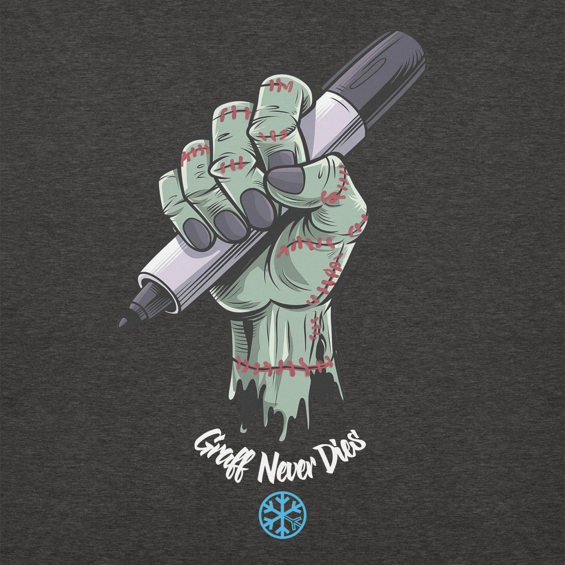 Darkgray-Thing Graffiti Sweatshirt from B.Different Clothing, graphic, graffiti-inspired streetwear