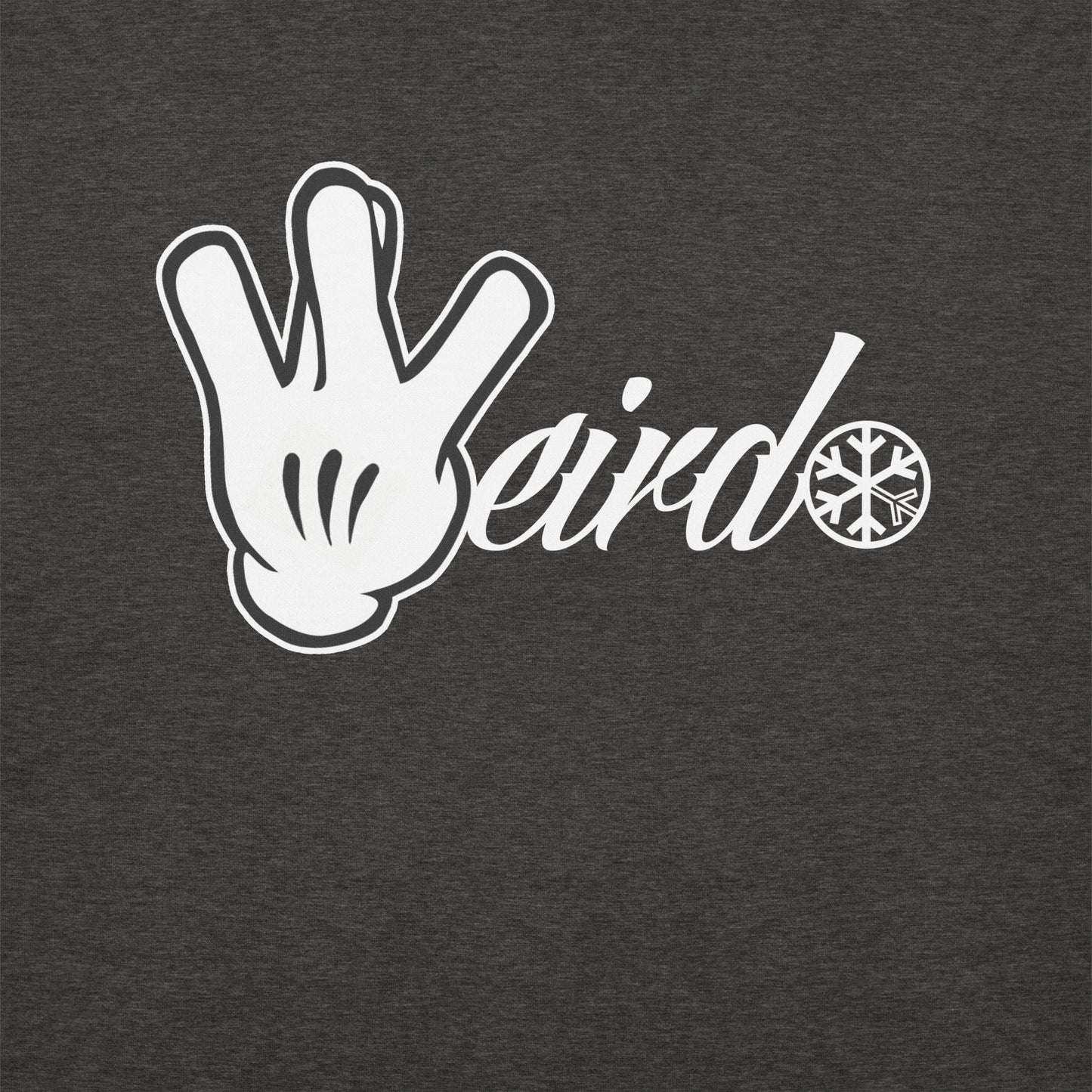 Darkgray-Weirdo Hand Sign Sweatshirt from B.Different Clothing, graphic, graffiti-inspired streetwear