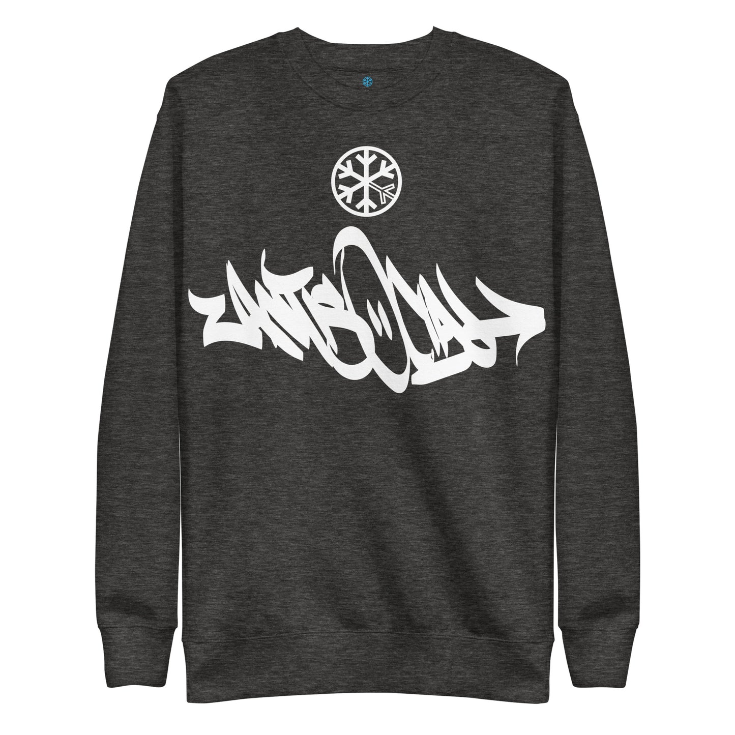 Darkgray-Antisocial Graffiti Tag Sweatshirt from B.Different Clothing, front view, graffiti-inspired streetwear