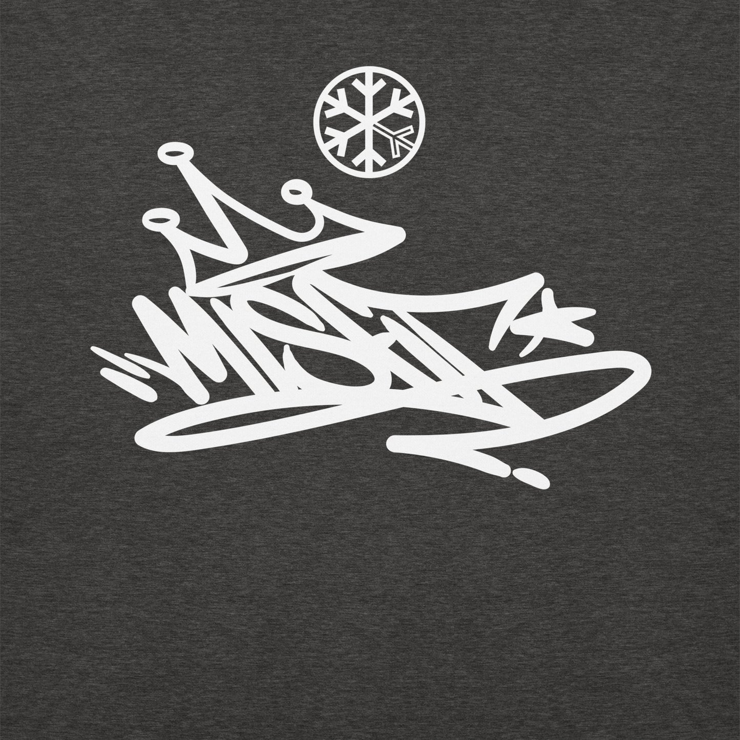 Darkgray-Misfit Graffiti Tag Sweatshirt from B.Different Clothing, graphic, graffiti-inspired streetwear