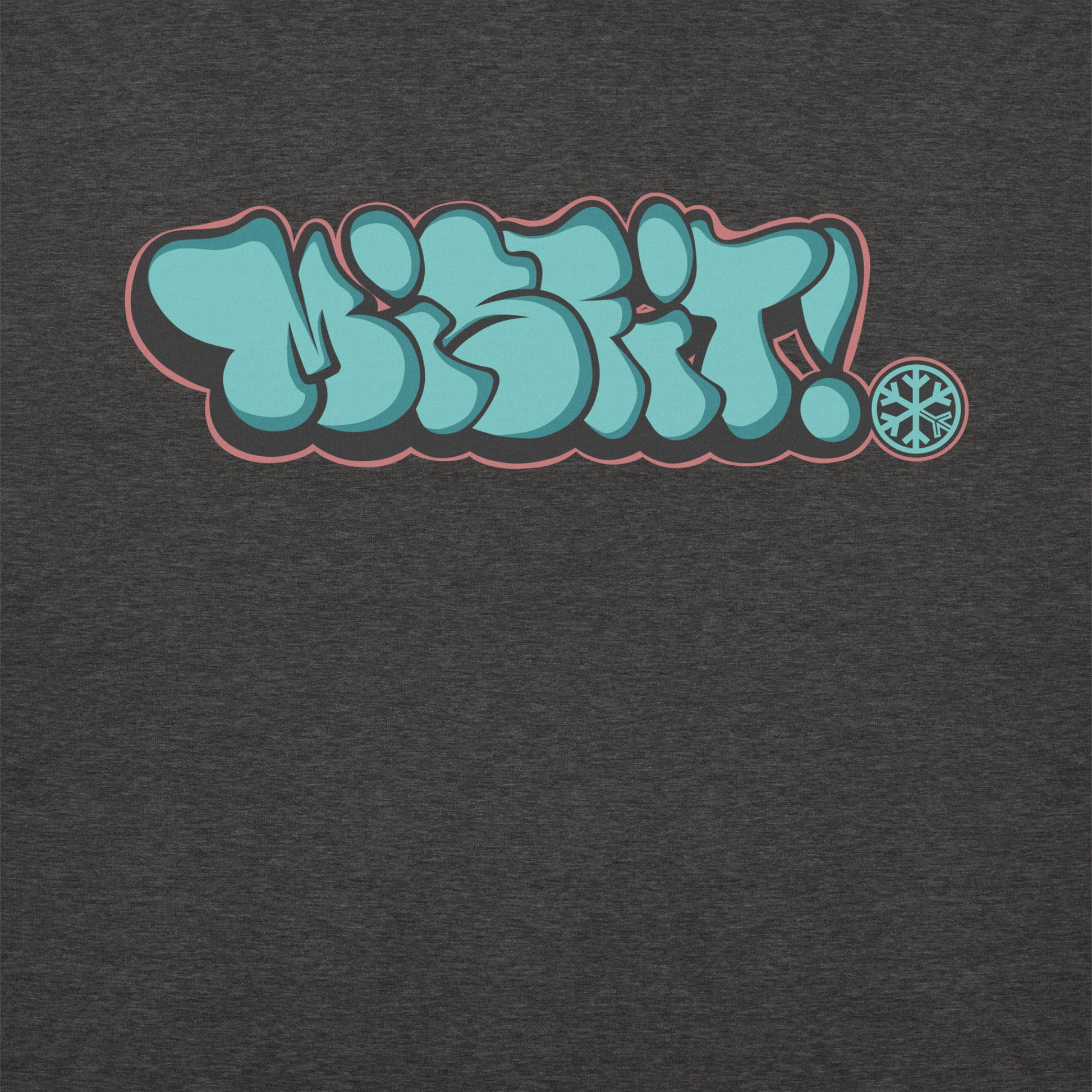 Darkgray-Misfit Graffiti Throwie Sweatshirt from B.Different Clothing, graphic, graffiti-inspired streetwear t-shirt