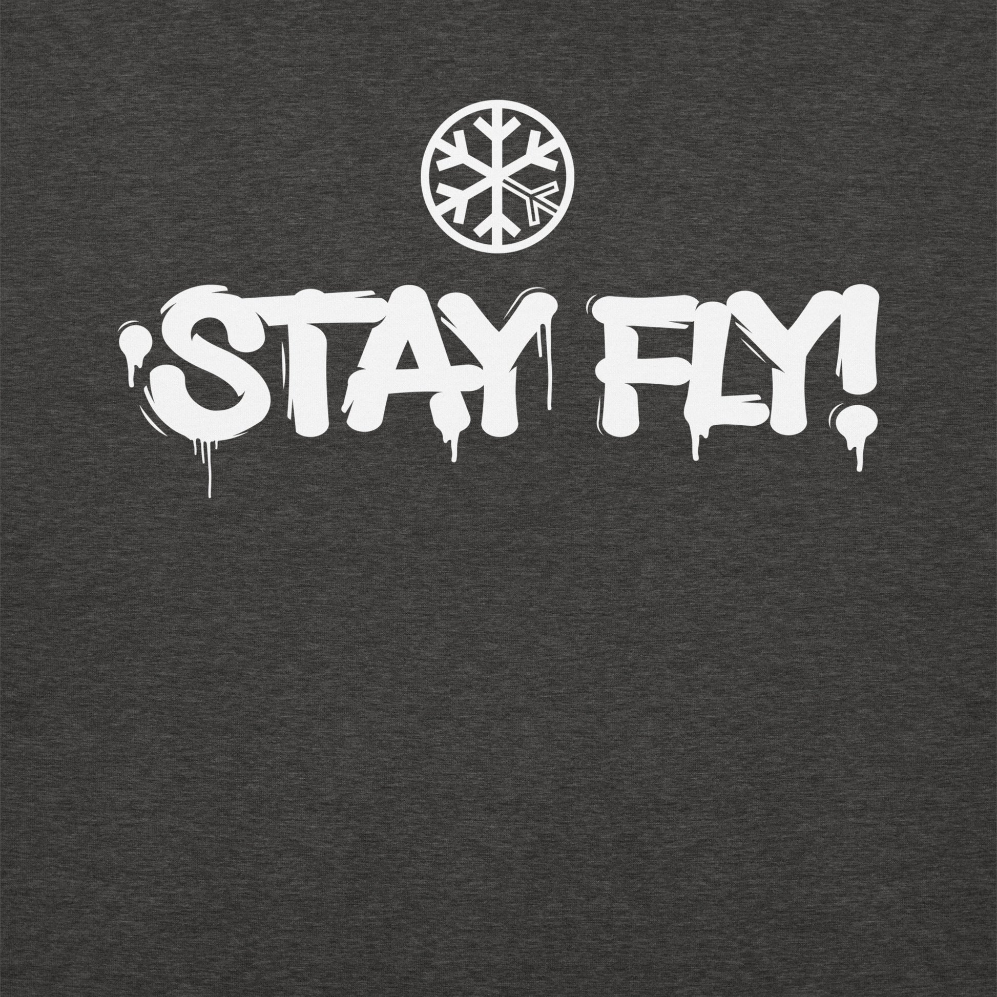 Darkgray-Stay Fly Graffiti Tag Sweatshirt from B.Different Clothing, graphic, graffiti-inspired streetwear