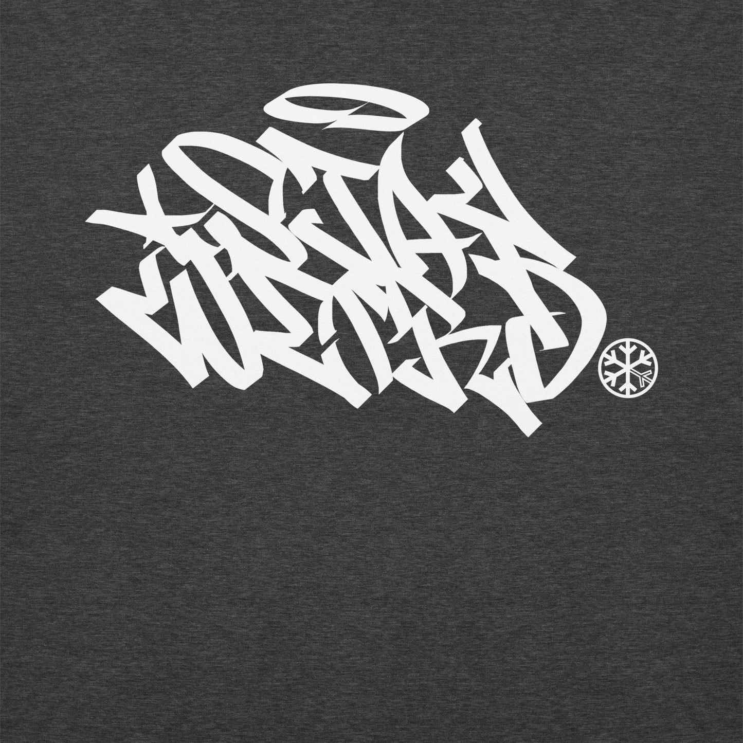 Darkgray-Stay Weird Graffiti Tag Sweatshirt from B.Different Clothing, graphic, graffiti-inspired streetwear