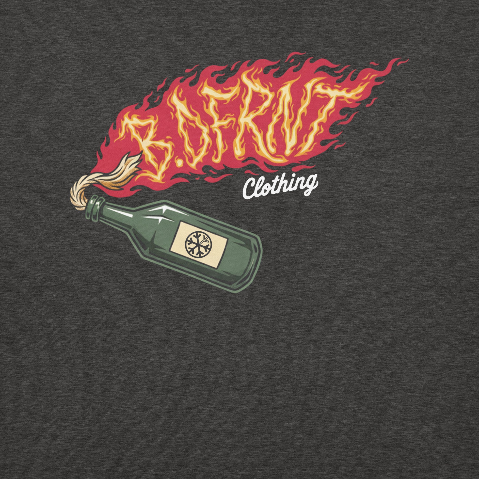 Darkgray-Molotov Graffiti Sweatshirt from B.Different Clothing, graphic, graffiti-inspired streetwear