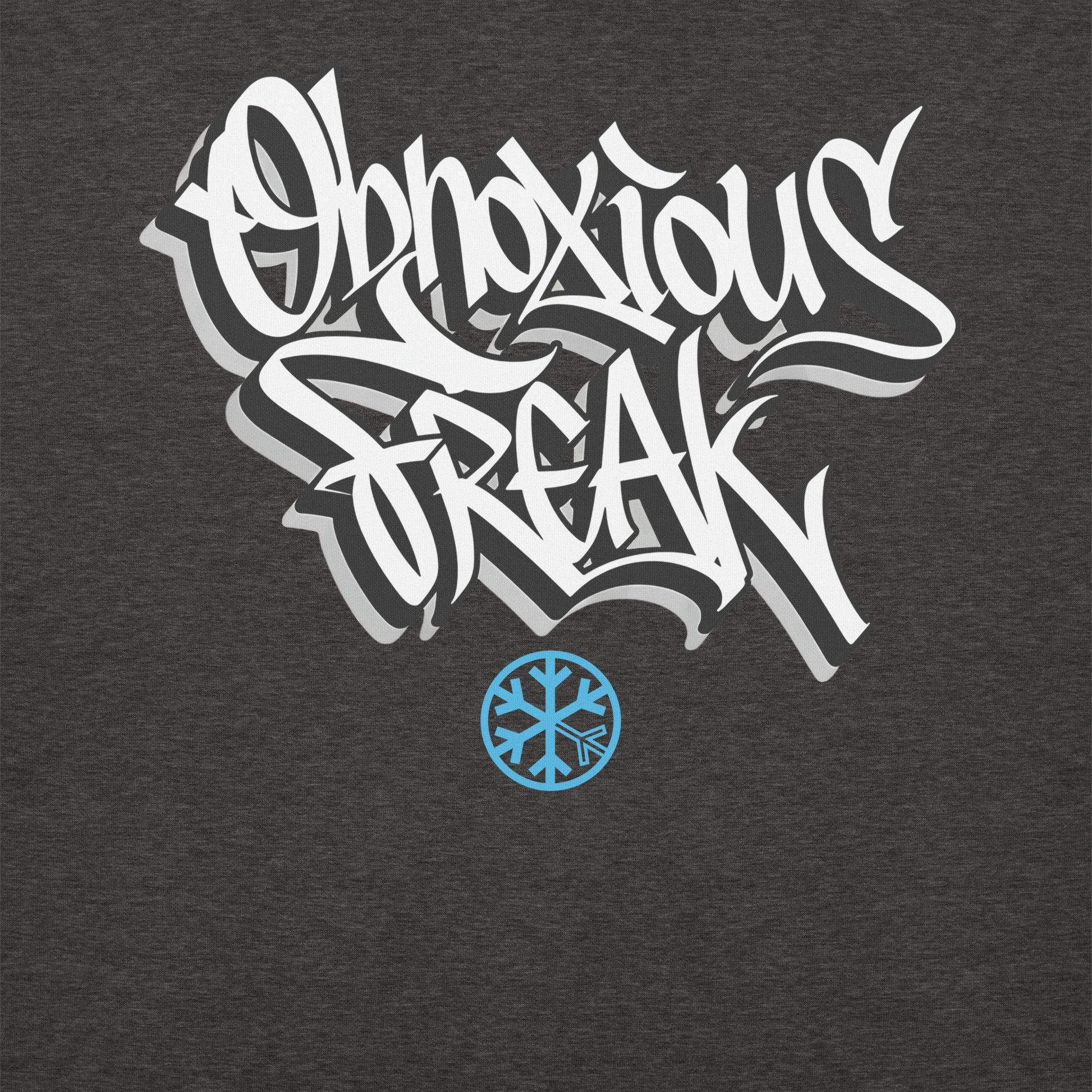 Darkgray-Obnoxious Freak Graffiti Sweatshirt from B.Different Clothing, graphic, graffiti-inspired streetwear