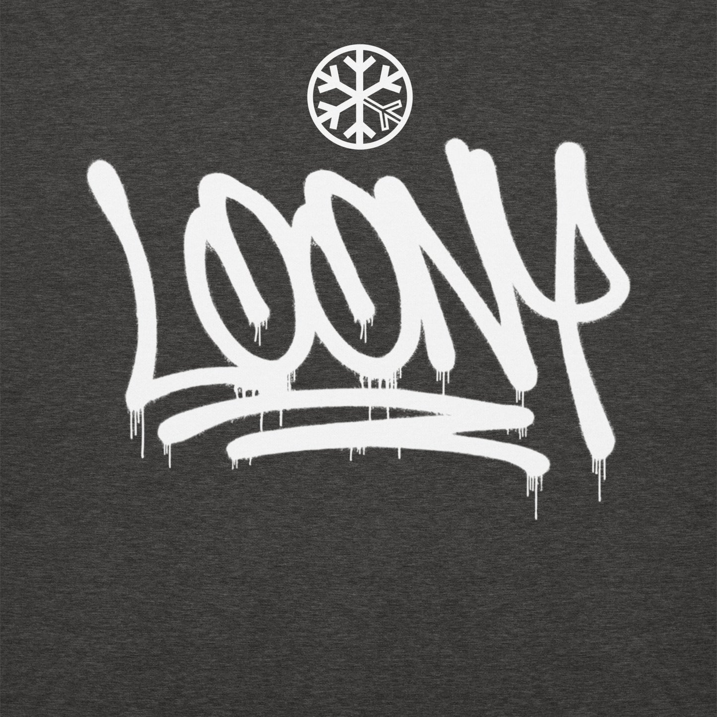 Darkgray-Loony Graffiti Tag Sweatshirt from B.Different Clothing, graphic, graffiti-inspired streetwear