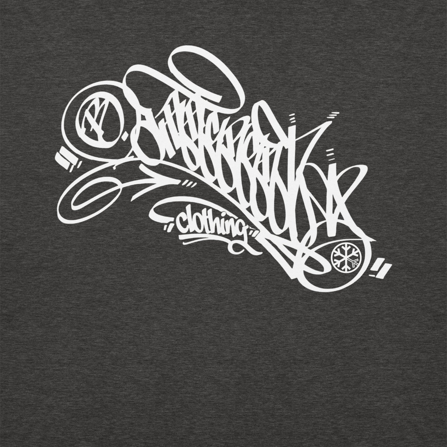 Darkgray-B.Different Clothing Graffiti Tag Sweatshirt from B.Different Clothing, graphic, graffiti-inspired streetwear