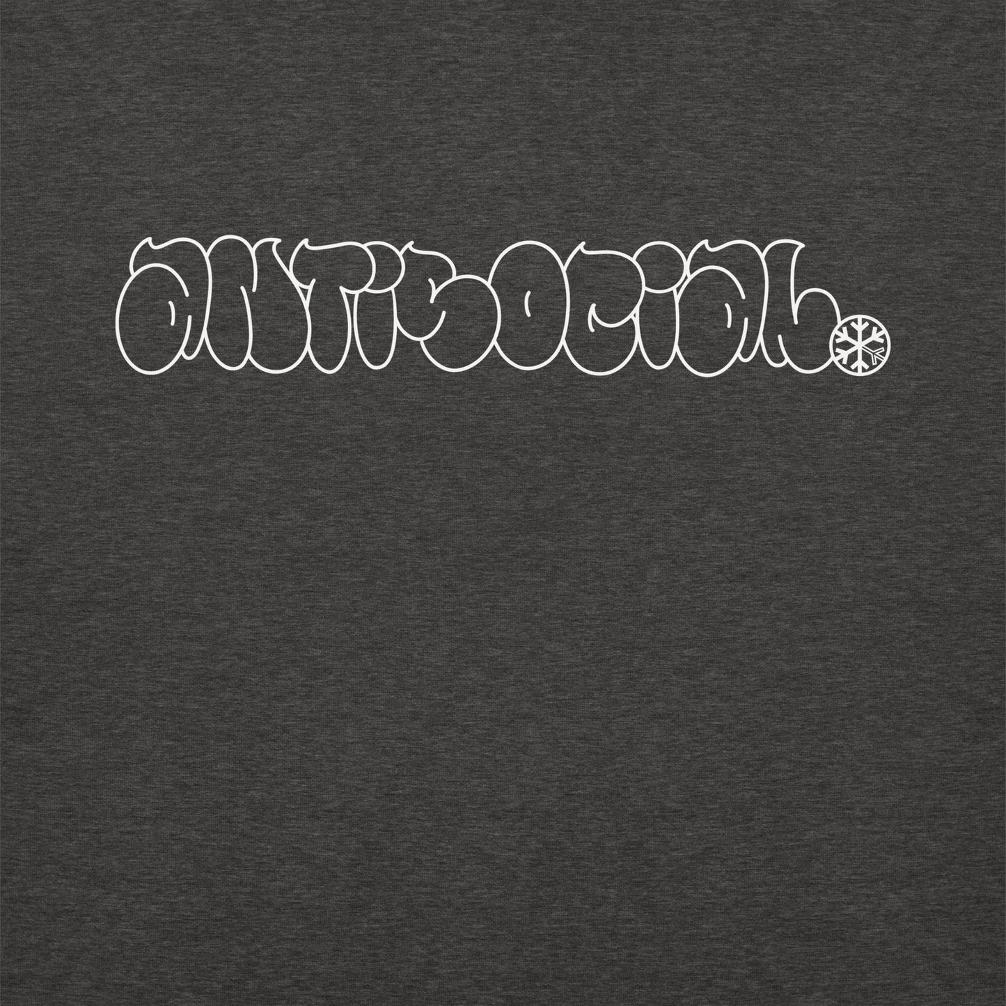 Darkgray-Antisocial Graffiti Hollow Sweatshirt from B.Different Clothing, graphic, graffiti-inspired streetwear