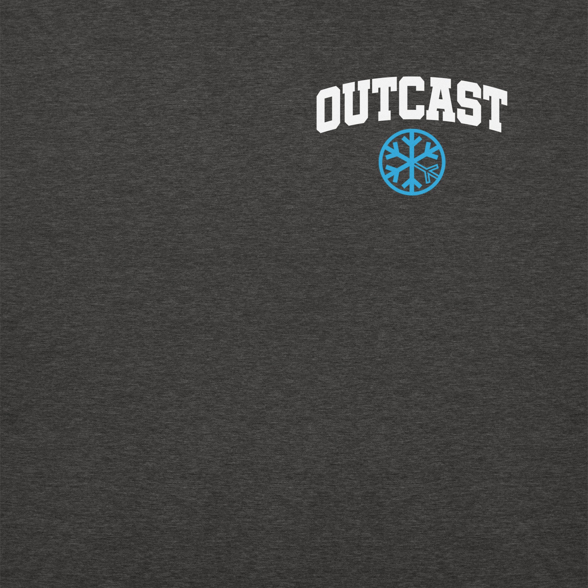 Darkgray-Outcast Graffiti Character Sweatshirt from B.Different Clothing, front graphic, graffiti-inspired streetwear