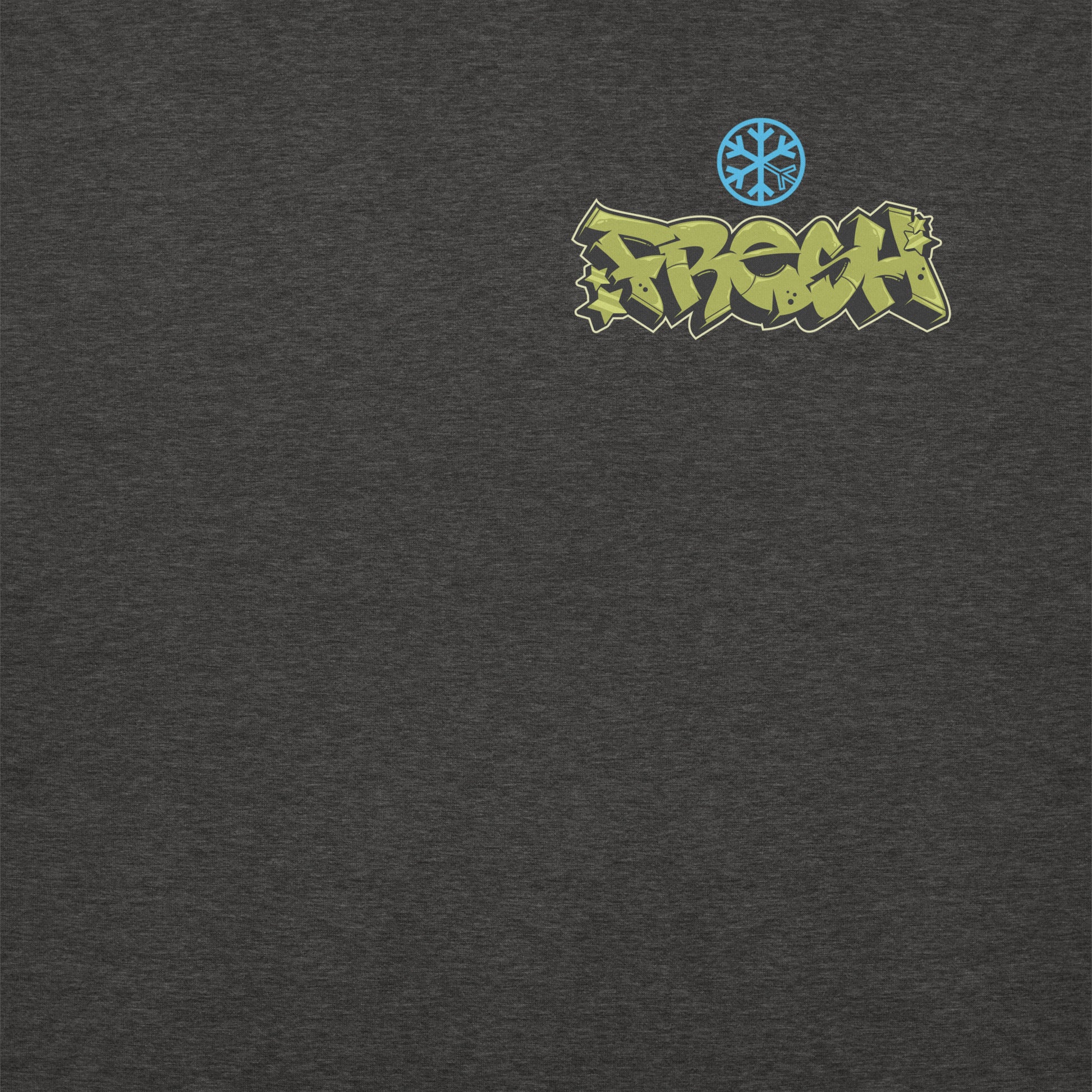 Darkgray-Fresh Graffiti Character Sweatshirt from B.Different Clothing, front graphic, graffiti-inspired streetwear