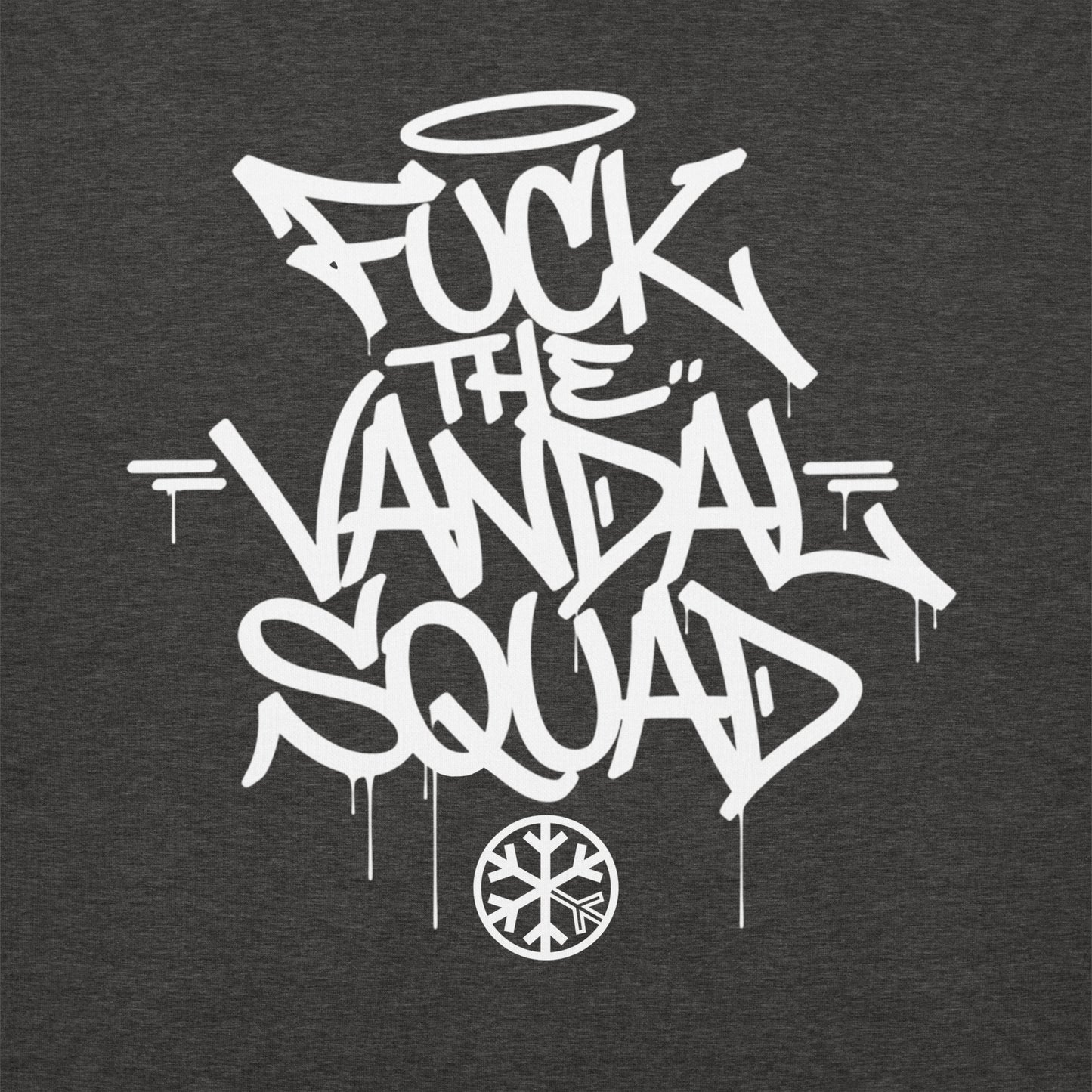 Darkgray-Fuck The Vandal Squad Graffiti Sweatshirt from B.Different Clothing, graphic, graffiti-inspired streetwear