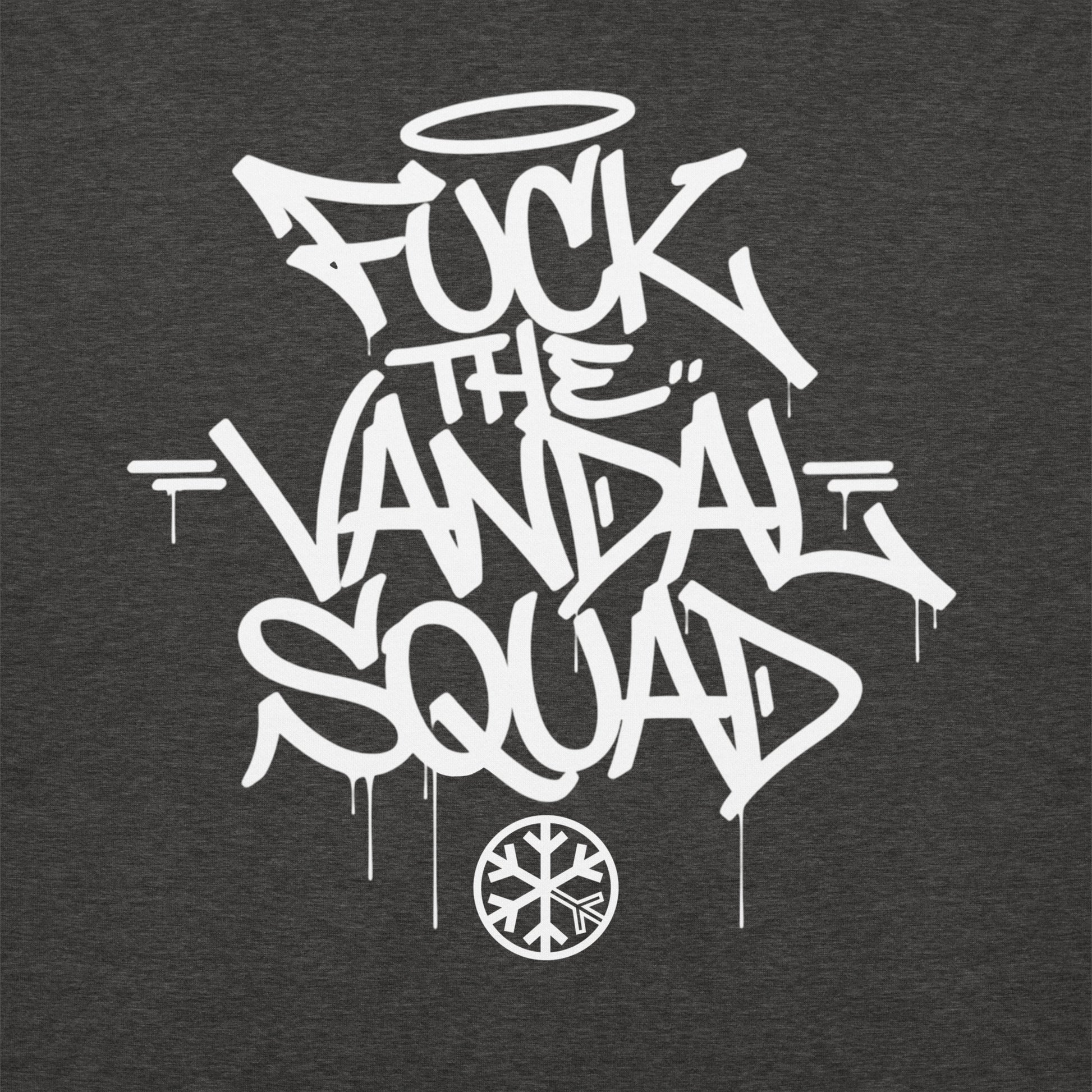 Darkgray-Fuck The Vandal Squad Graffiti Sweatshirt from B.Different Clothing, graphic, graffiti-inspired streetwear