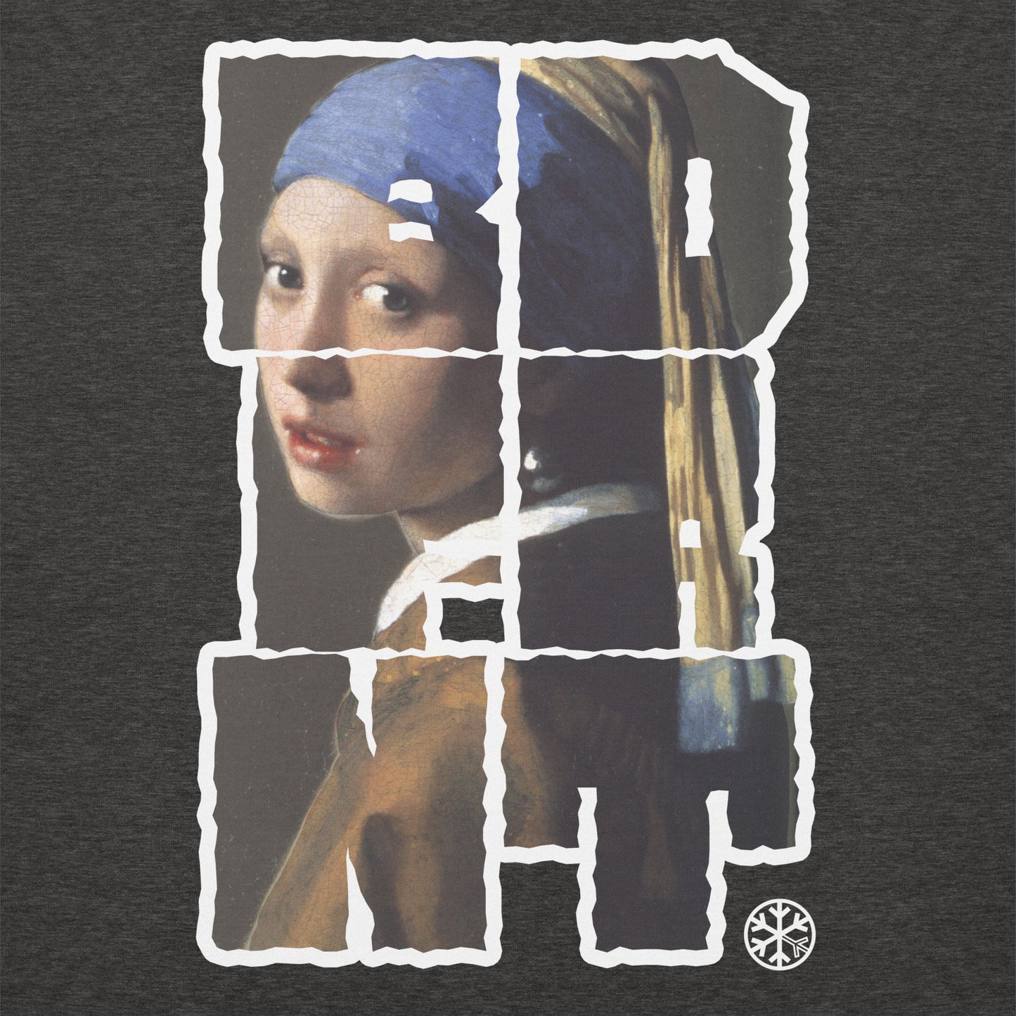 Darkgray-BDFRNT Throwie x Girl With Pearl Earring Graffiti Sweatshirt from B.Different Clothing, graphic, graffiti-inspired streetwear
