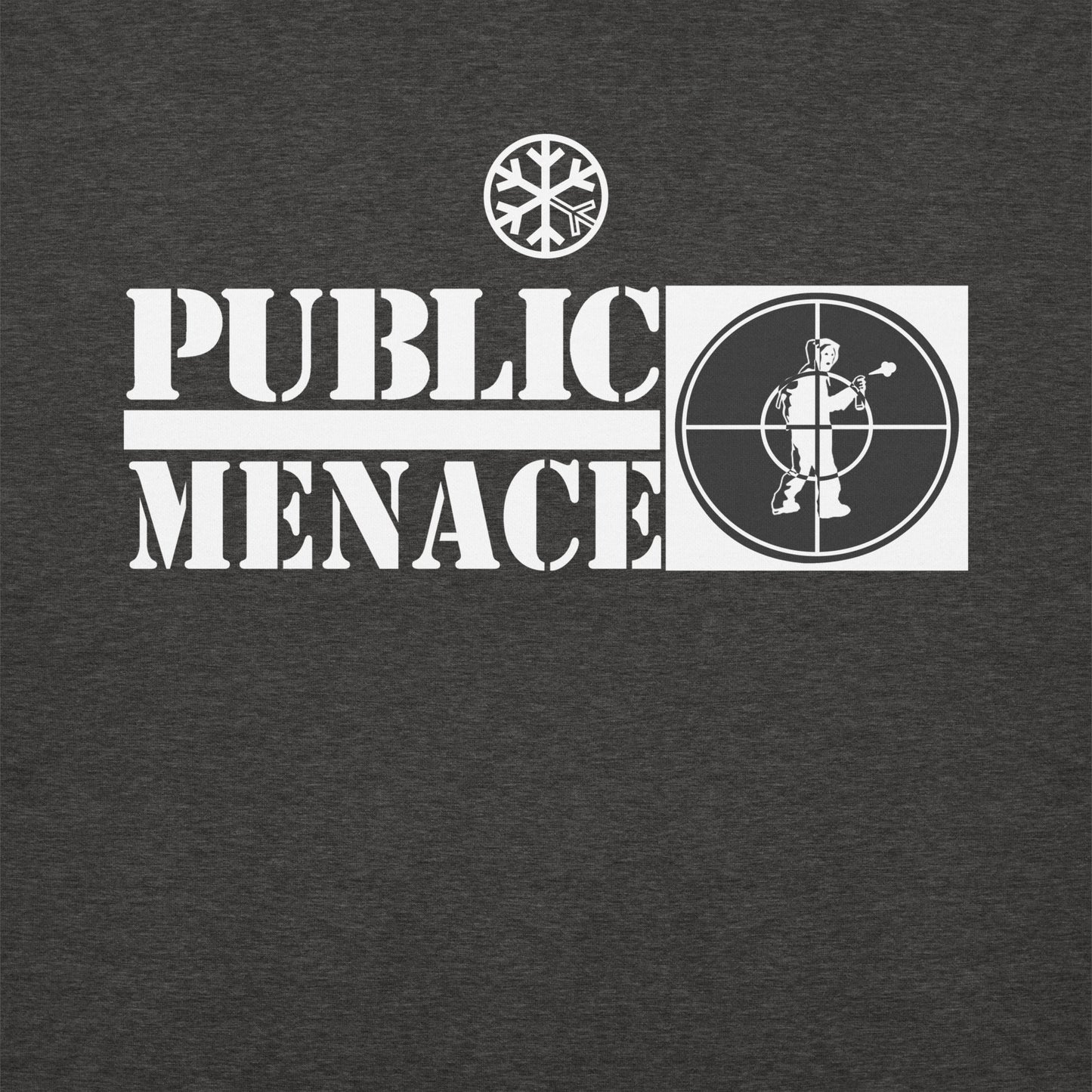 Darkgray-Public Menace Graffiti Sweatshirt from B.Different Clothing, graphic, graffiti-inspired streetwear