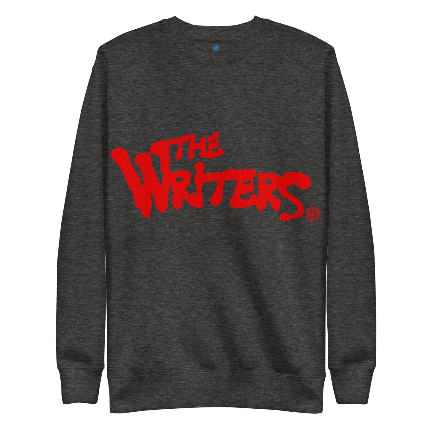 Darkgray-The Writers Graffiti Lettering Sweatshirt from B.Different Clothing, front view, graffiti-inspired streetwear