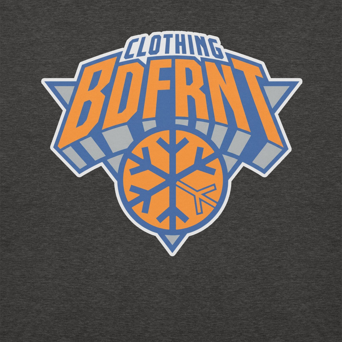 Darkgray-BDFRNT Logo 2011 Sweatshirt from B.Different Clothing, graphic, graffiti-inspired streetwear