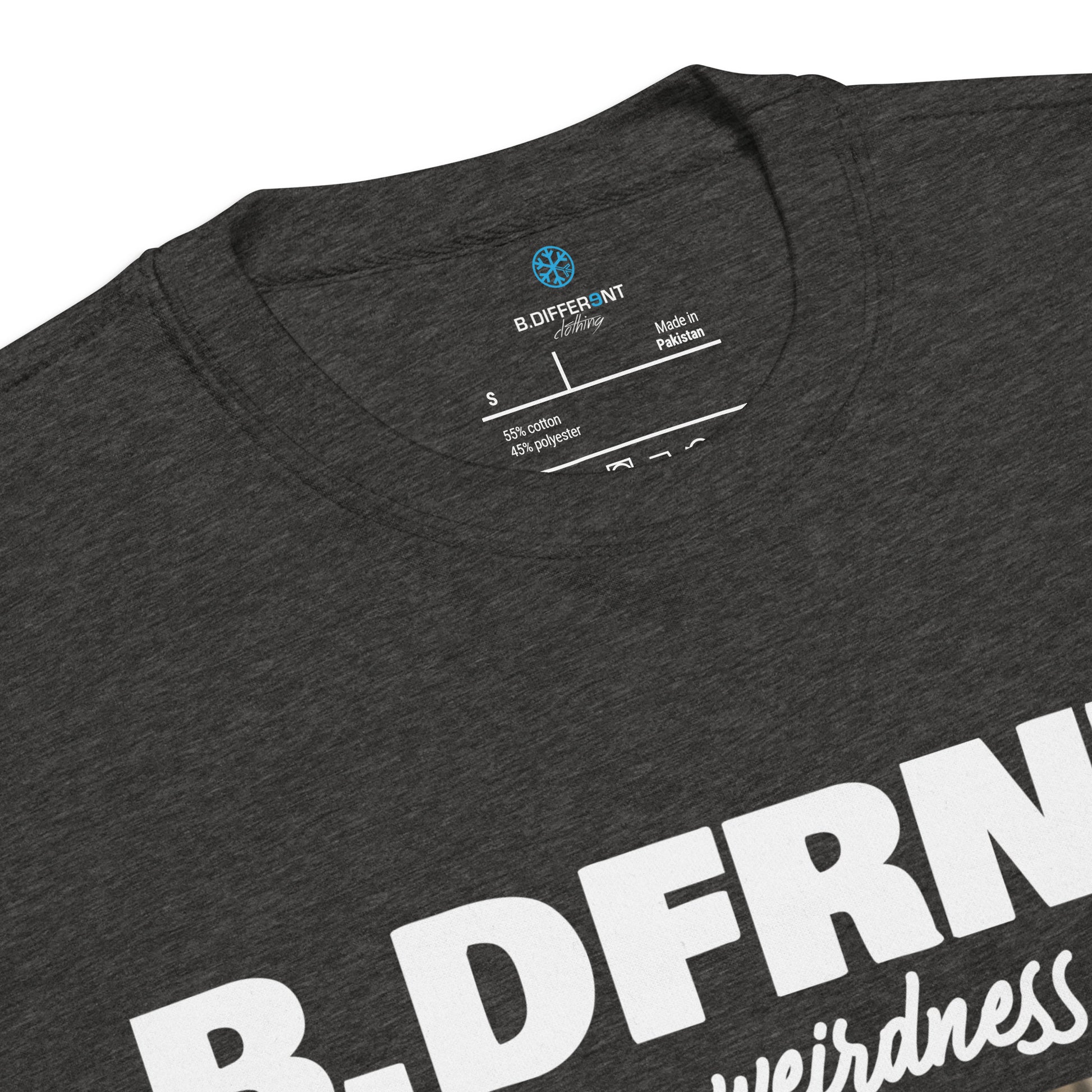 Darkgray-Black Sheep Sweatshirt from B.Different Clothing, collar, graffiti-inspired streetwear