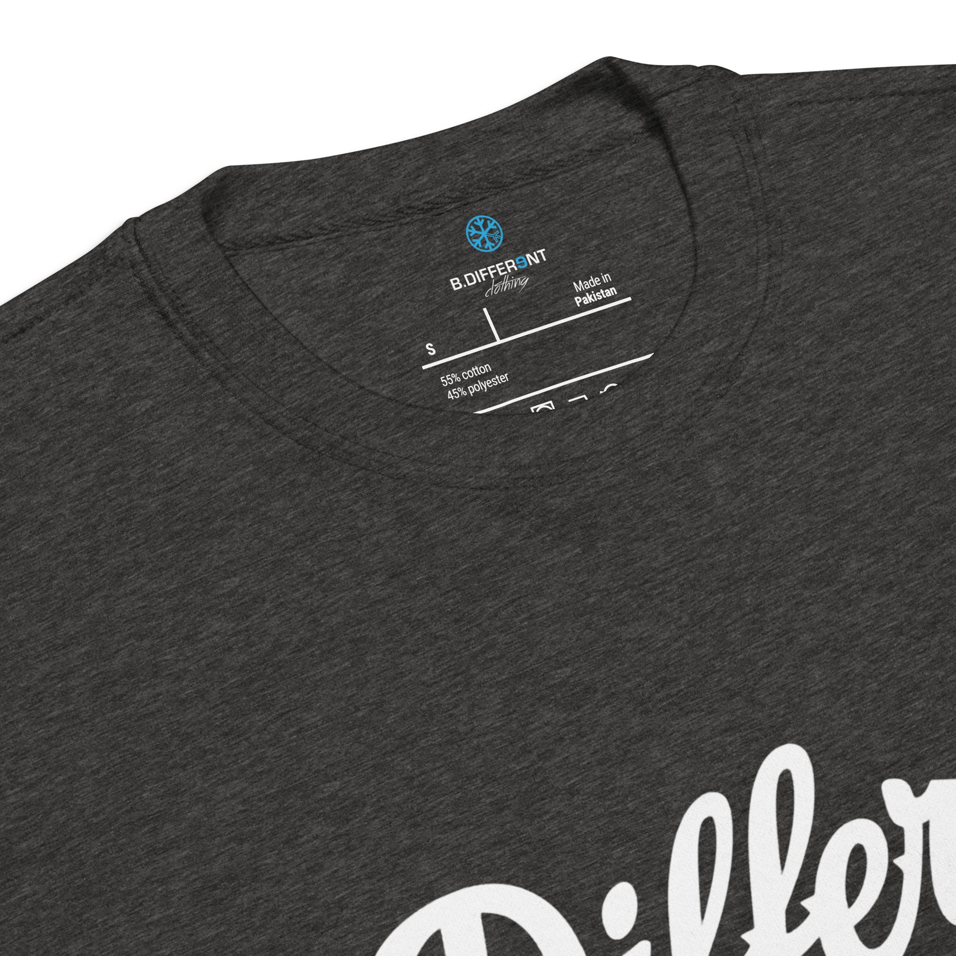 Darkgray-The League Sweatshirt from B.Different Clothing, collar, graffiti-inspired streetwear