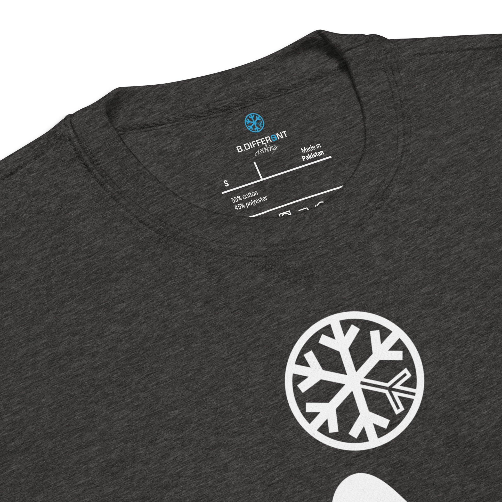 Darkgray-Antisocial Graffiti Tag Sweatshirt from B.Different Clothing, collar, graffiti-inspired streetwear