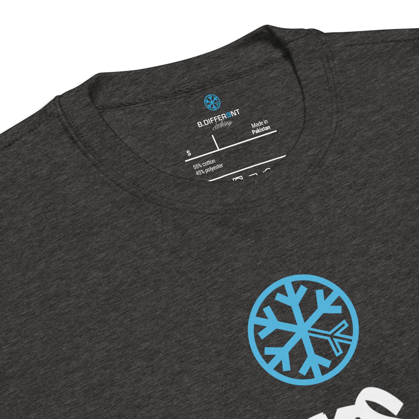 Darkgray-Groupthink Graffiti Sweatshirt from B.Different Clothing, collar, graffiti-inspired streetwear