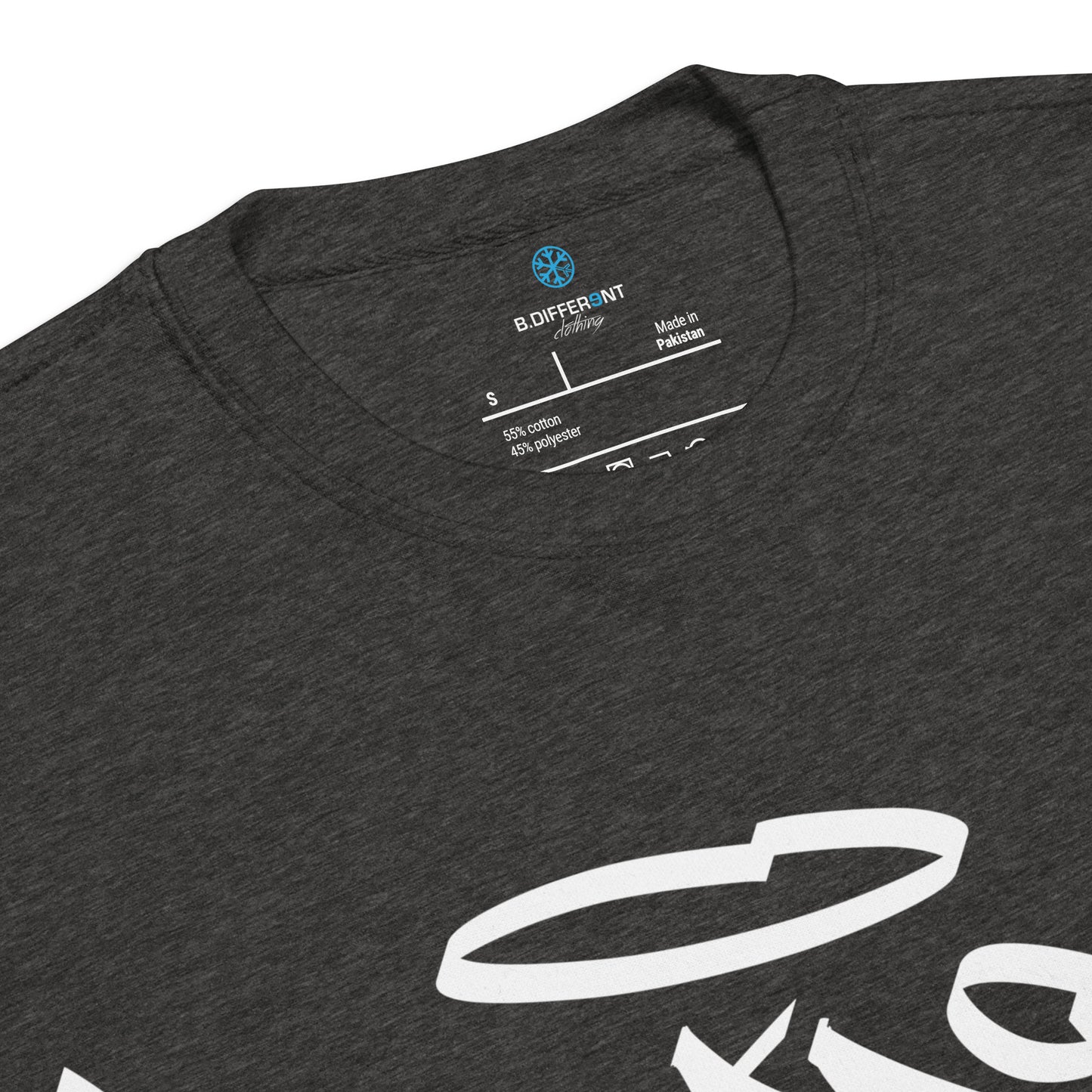 Darkgray-Weirdo Tag Graffiti Sweatshirt from B.Different Clothing, collar, graffiti-inspired streetwear