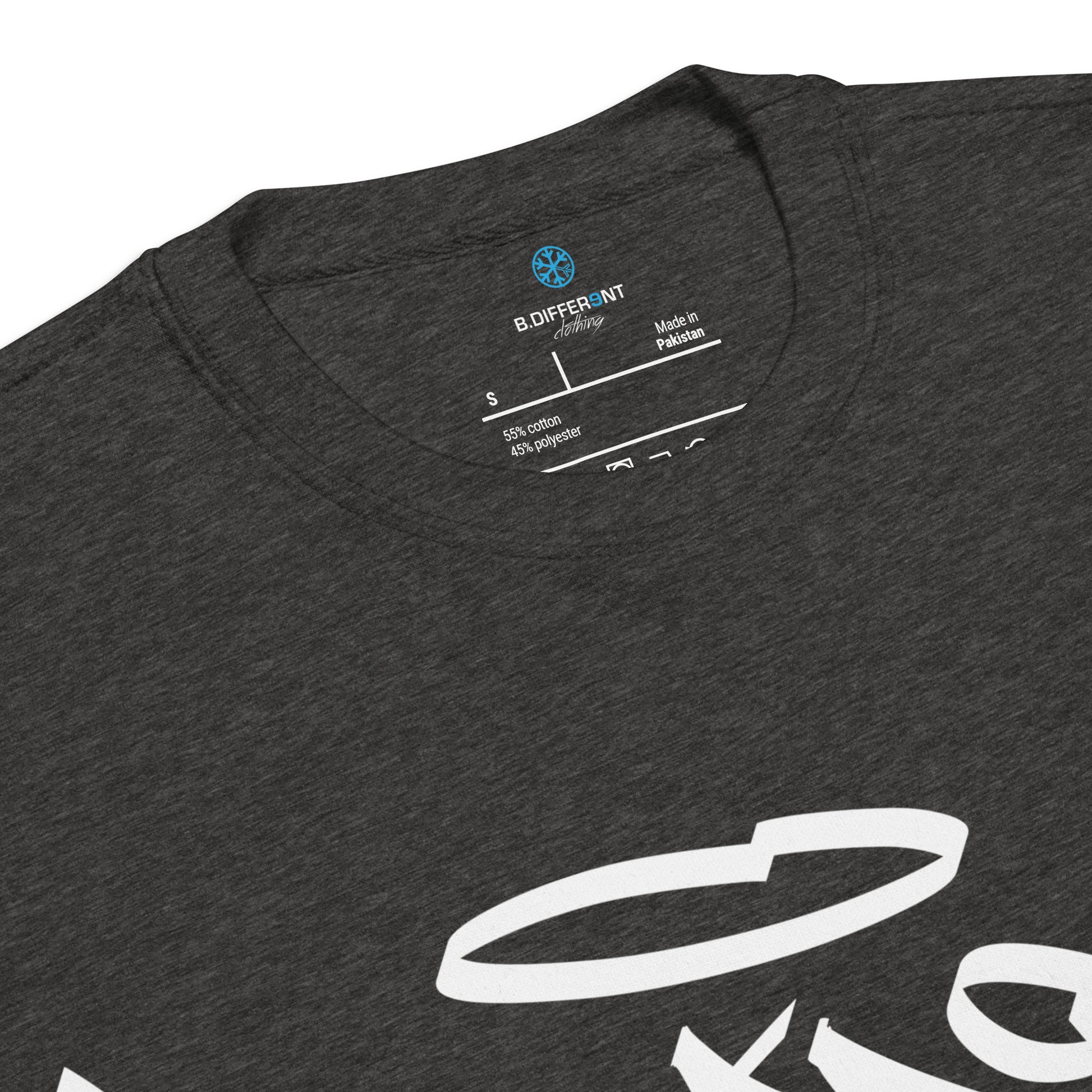 Darkgray-Weirdo Tag Graffiti Sweatshirt from B.Different Clothing, collar, graffiti-inspired streetwear