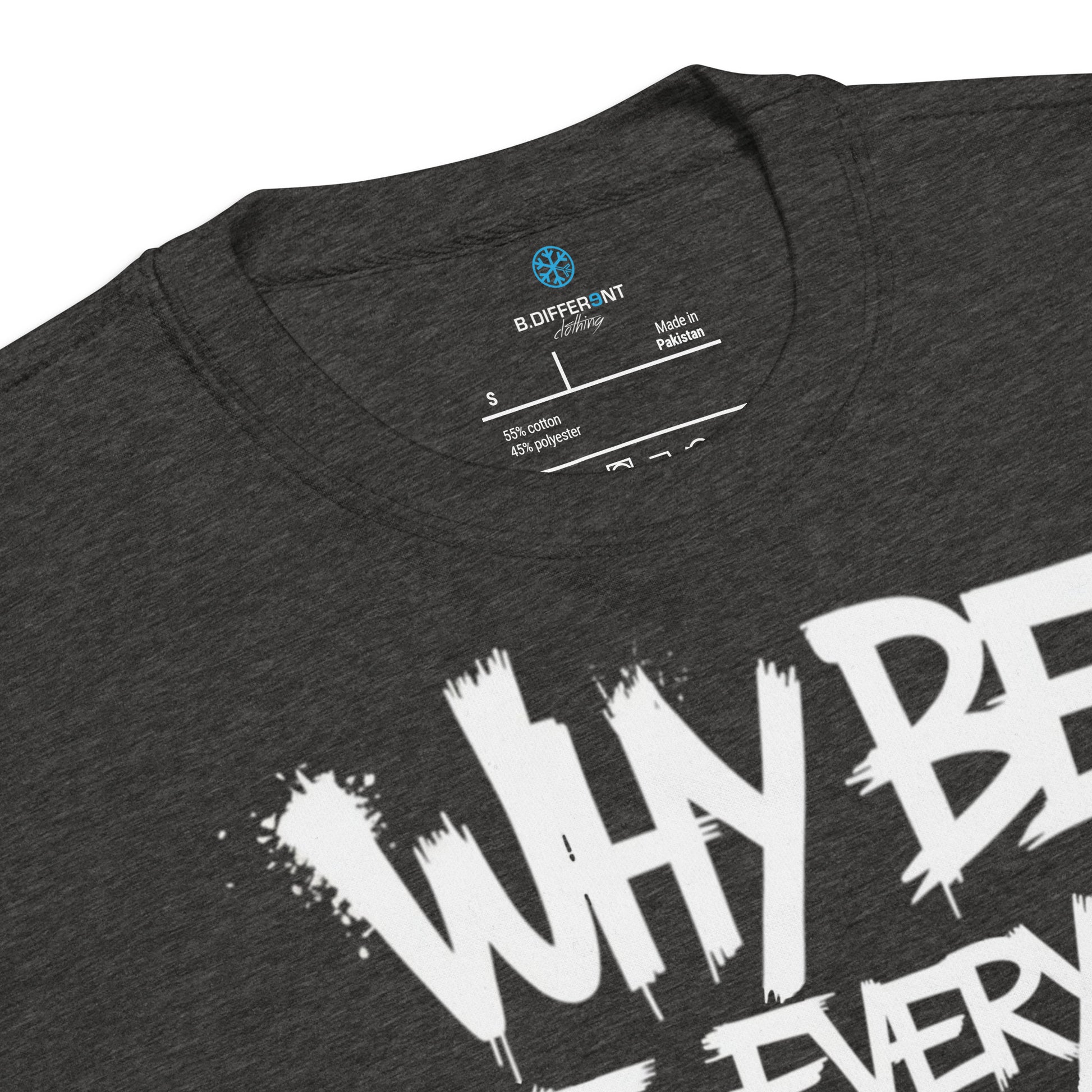 Darkgray-Chaos They Fear Graffiti Tag Sweatshirt from B.Different Clothing, collar, graffiti-inspired streetwear