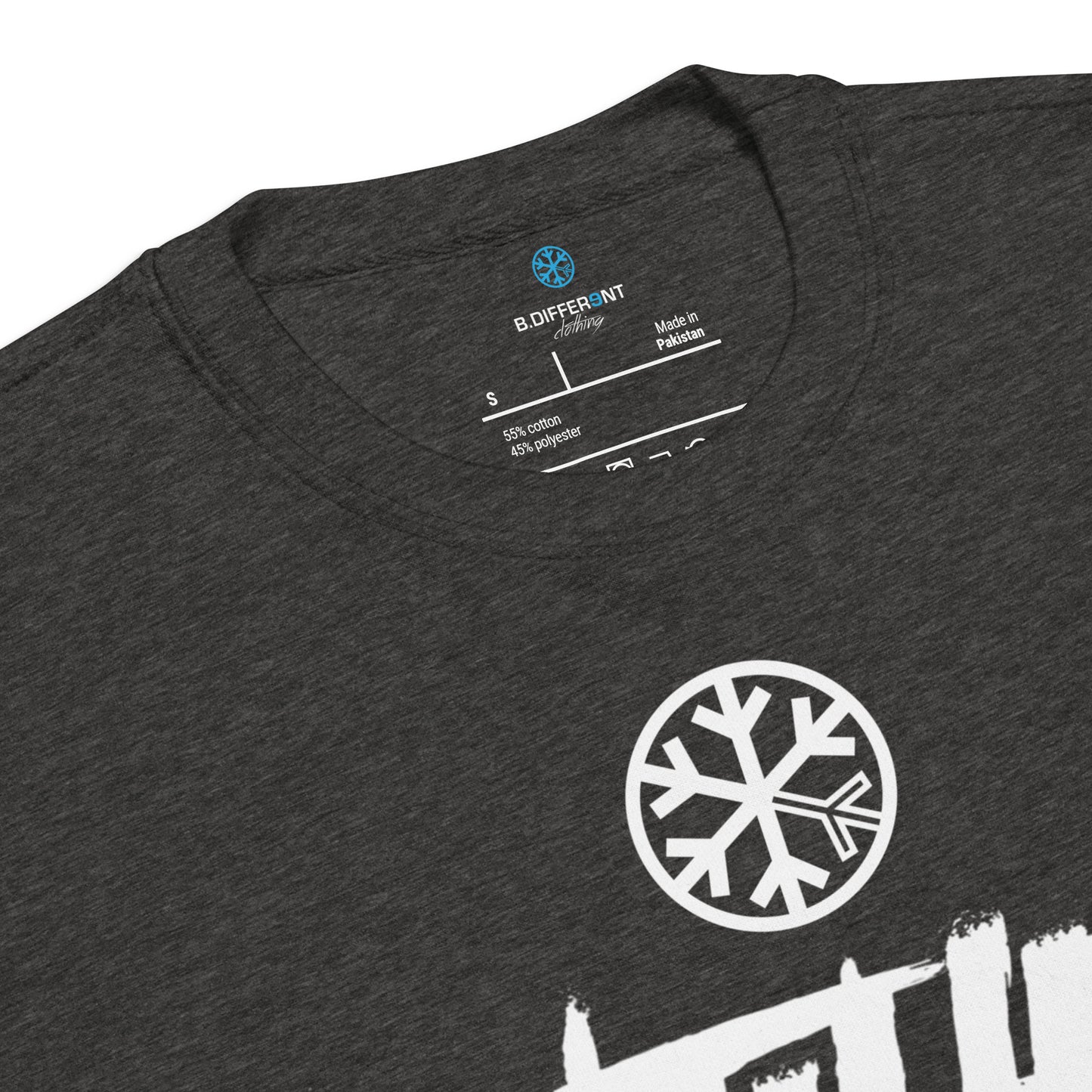 Darkgray-Antihero Graffiti Tag Sweatshirt from B.Different Clothing, collar, graffiti-inspired streetwear