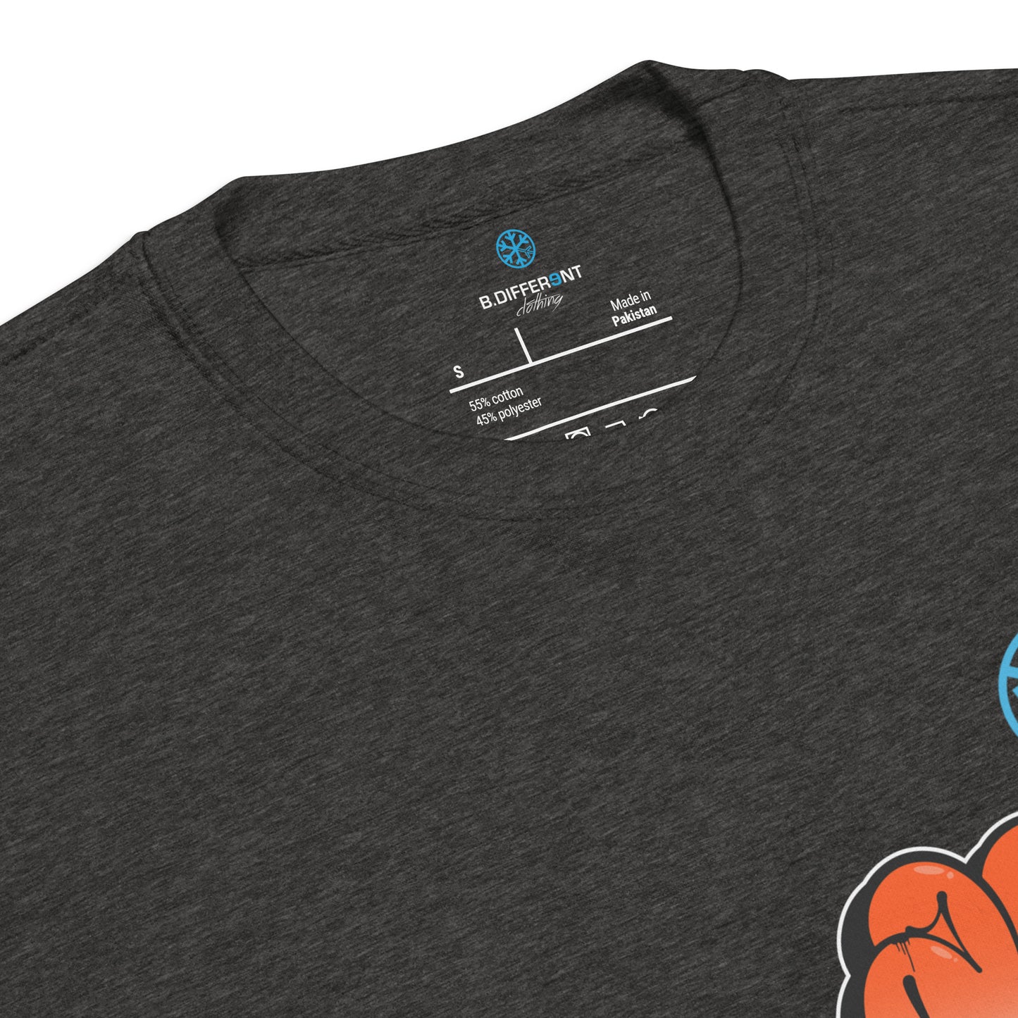 Darkgray-ACAB Girl Graffiti Sweatshirt from B.Different Clothing, collar, graffiti-inspired streetwear