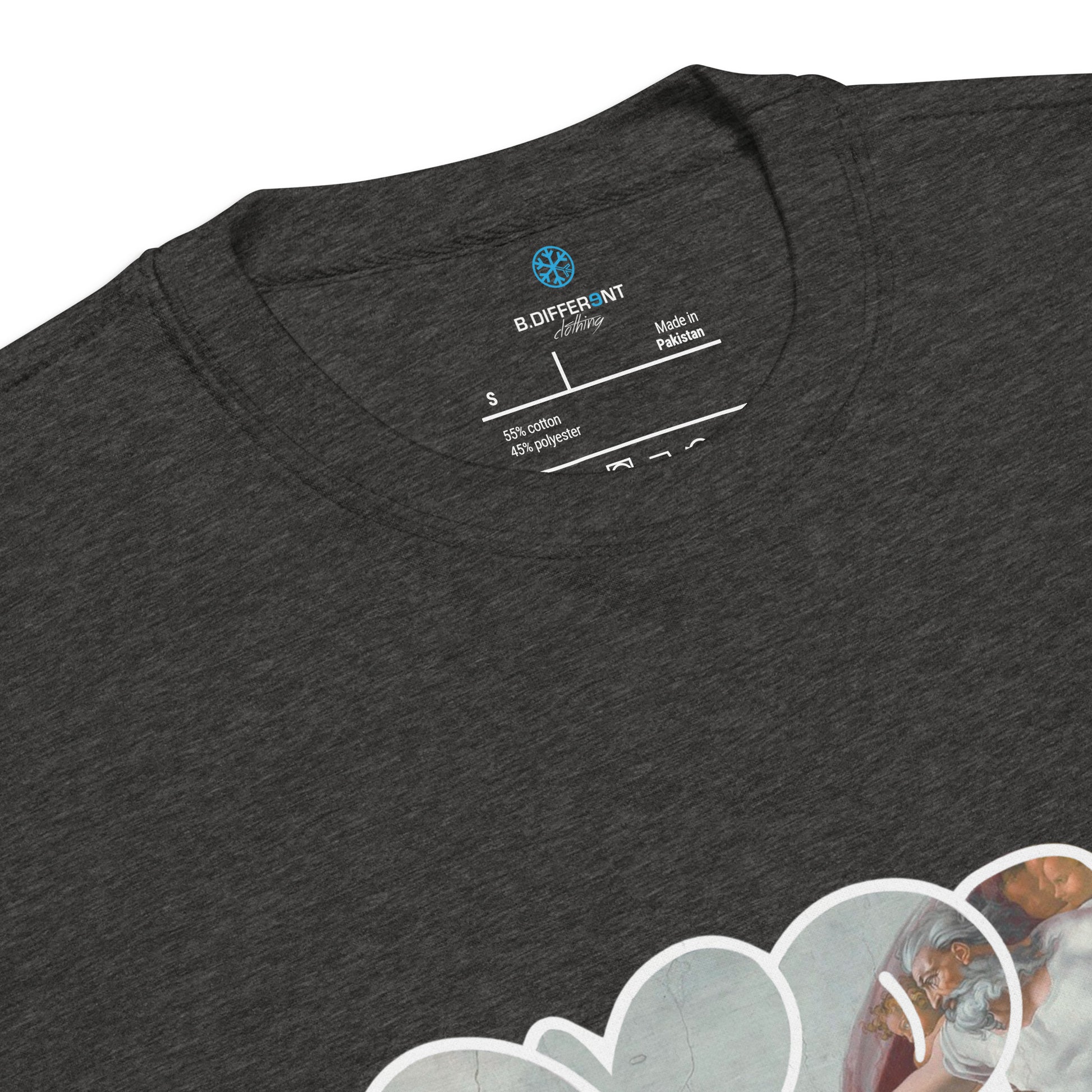 Darkgray-BDFRNT Throwie x Creation of Adam Graffiti Sweatshirt from B.Different Clothing, collar, graffiti-inspired streetwear