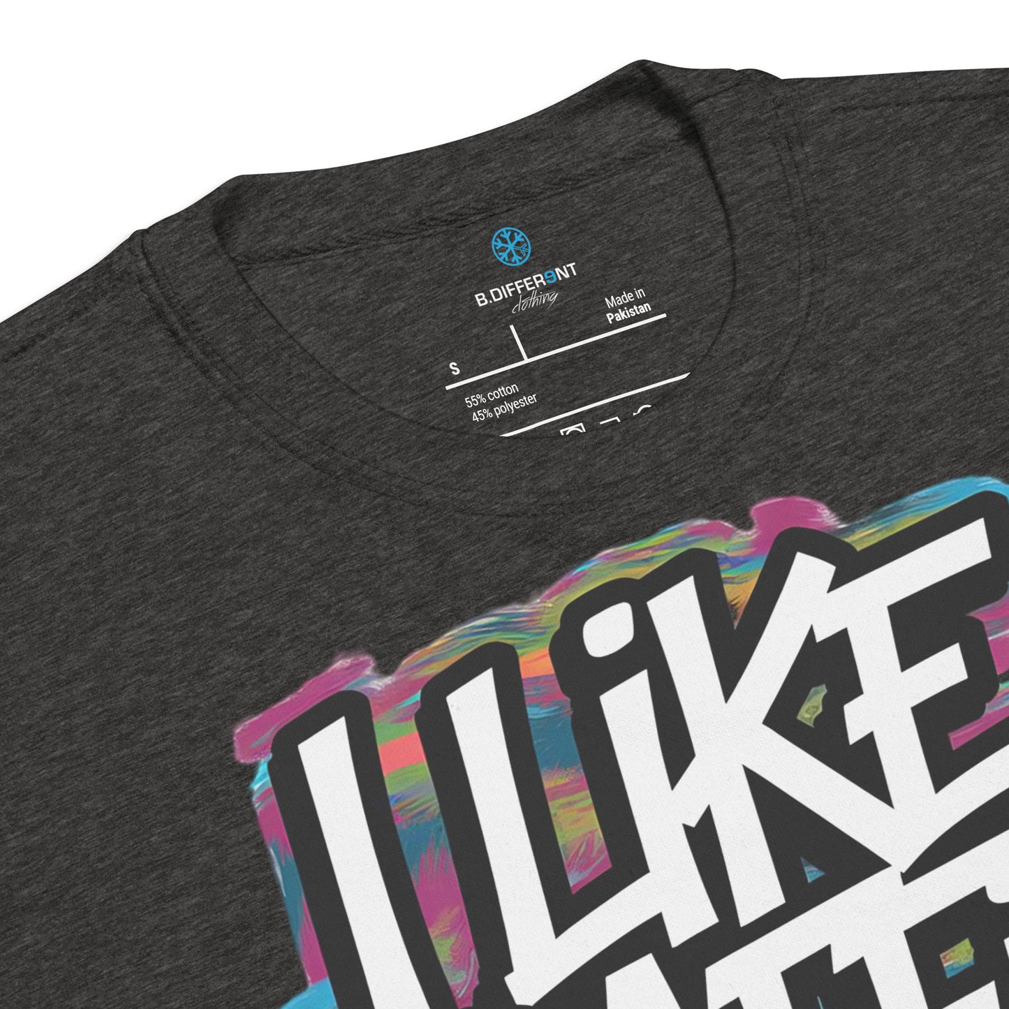 Darkgray-I Like Graffiti and Maybe 2 People Sweatshirt from B.Different Clothing, collar, graffiti-inspired streetwear